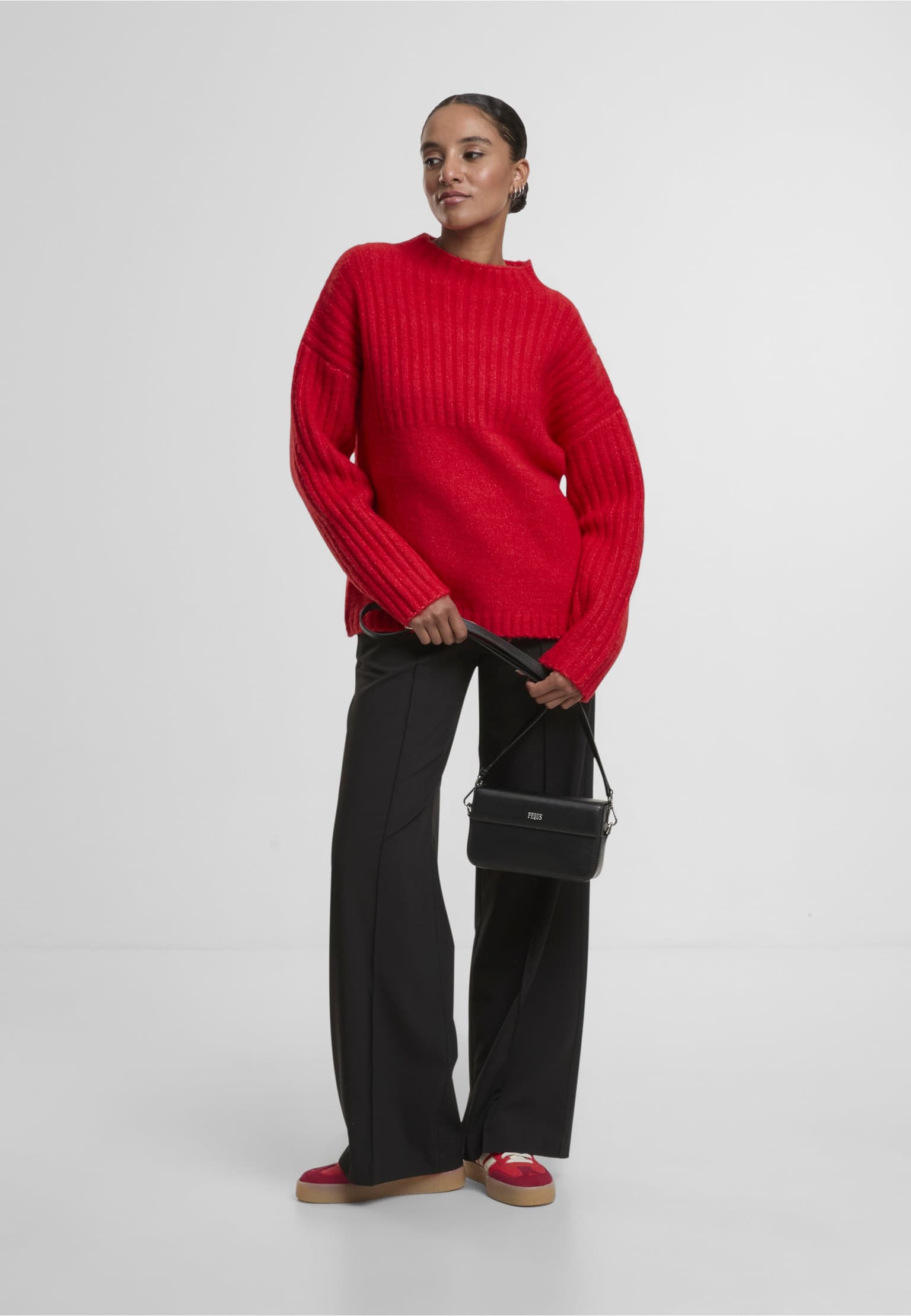 Noisy May NMNYLA L/S LOOSE HIGH NECK KNIT FWD DD – Bild 3