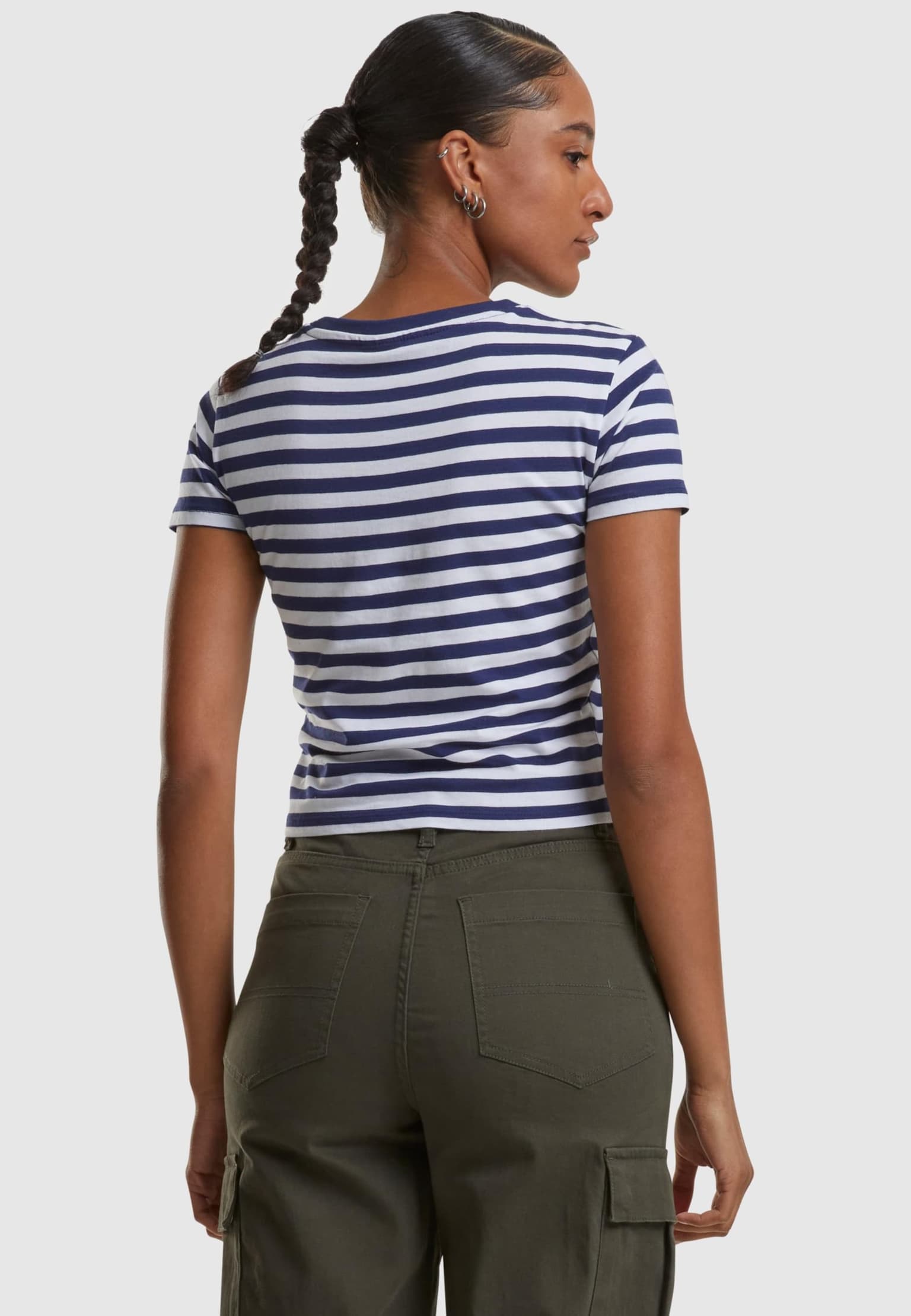 Urban Classics Ladies Short Striped Tee – Bild 2