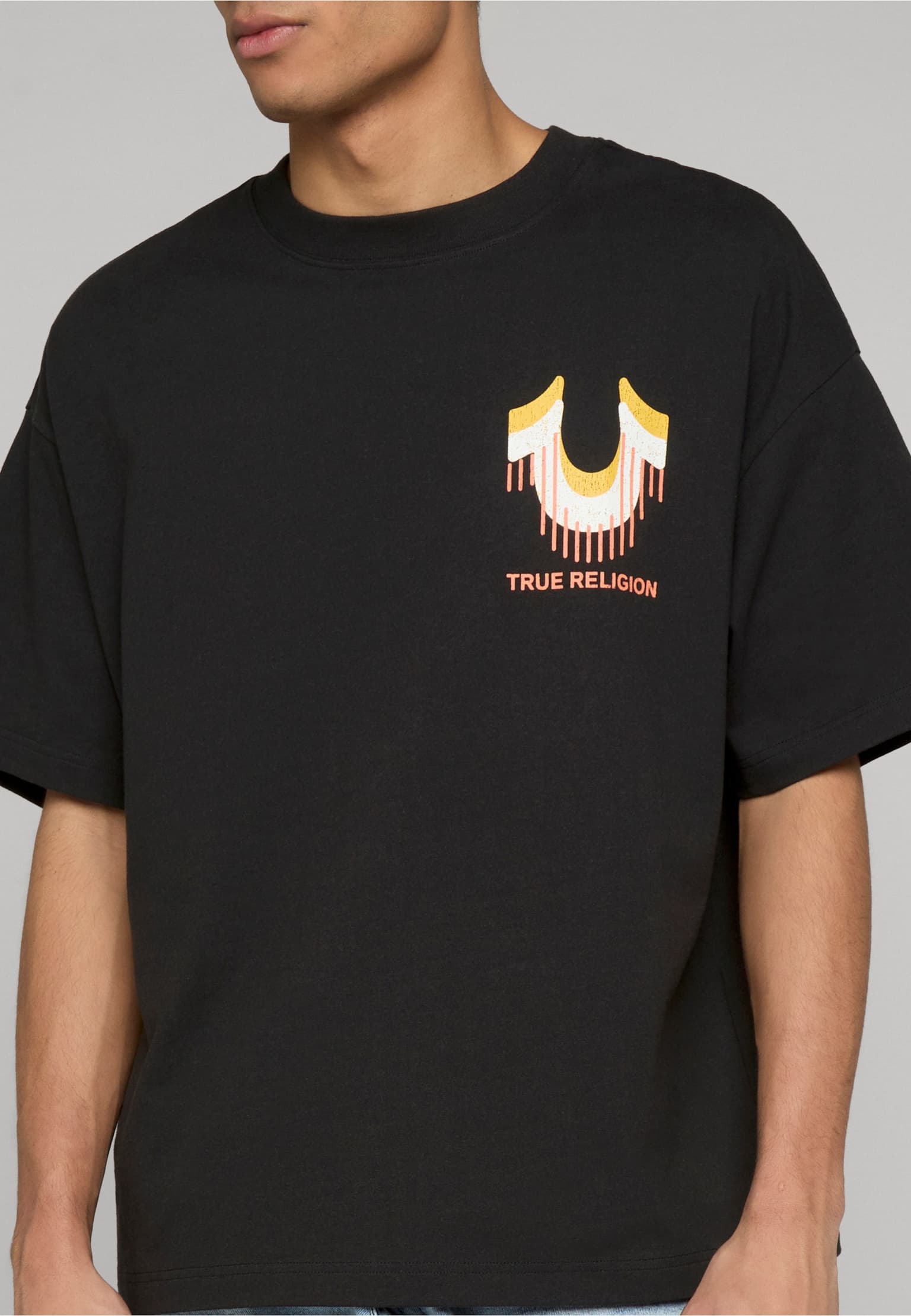 True Religion SS RETRO LOGO OVERSIZED TEE – Bild 4