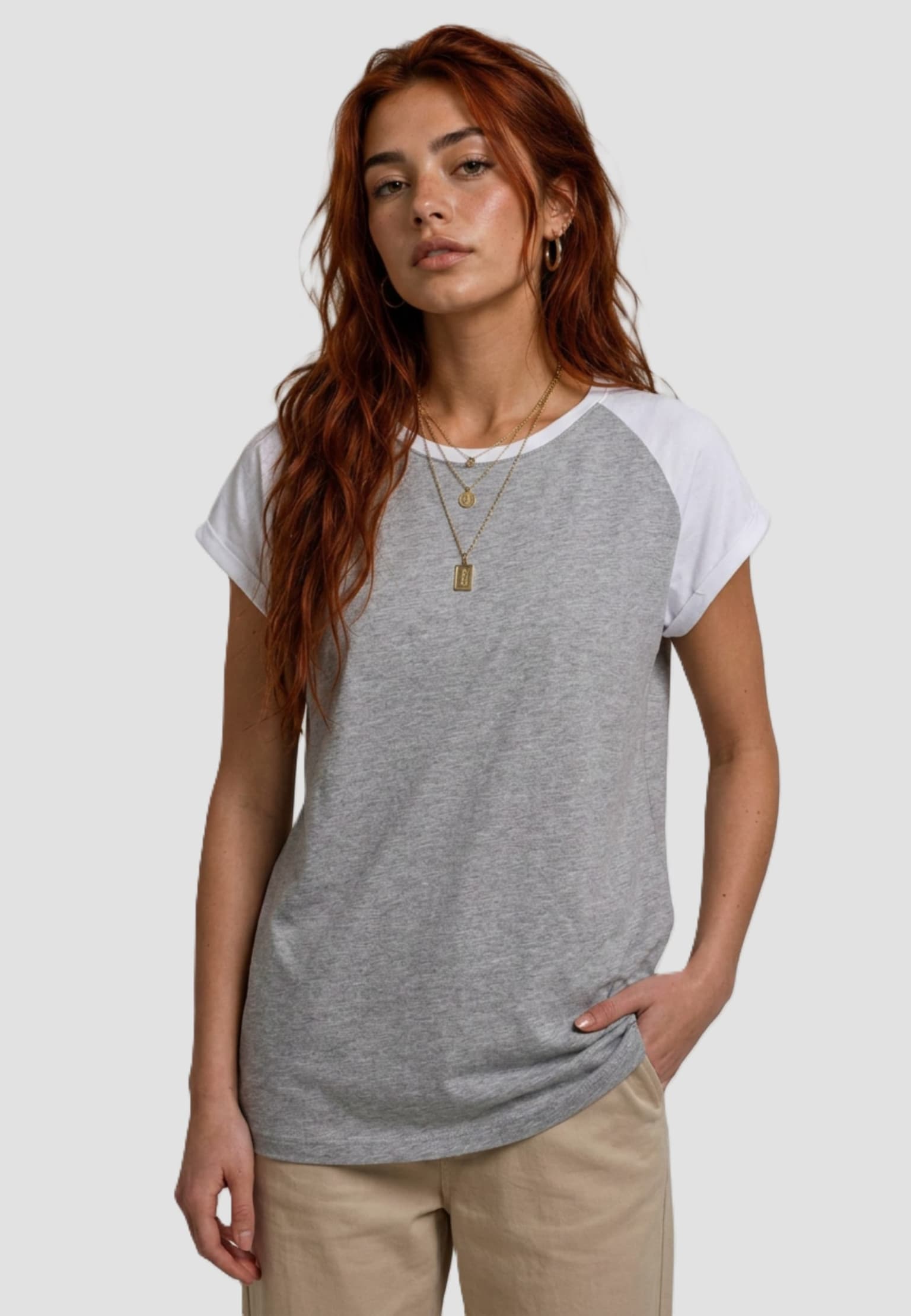 Urban Classics Ladies Contrast Raglan Tee