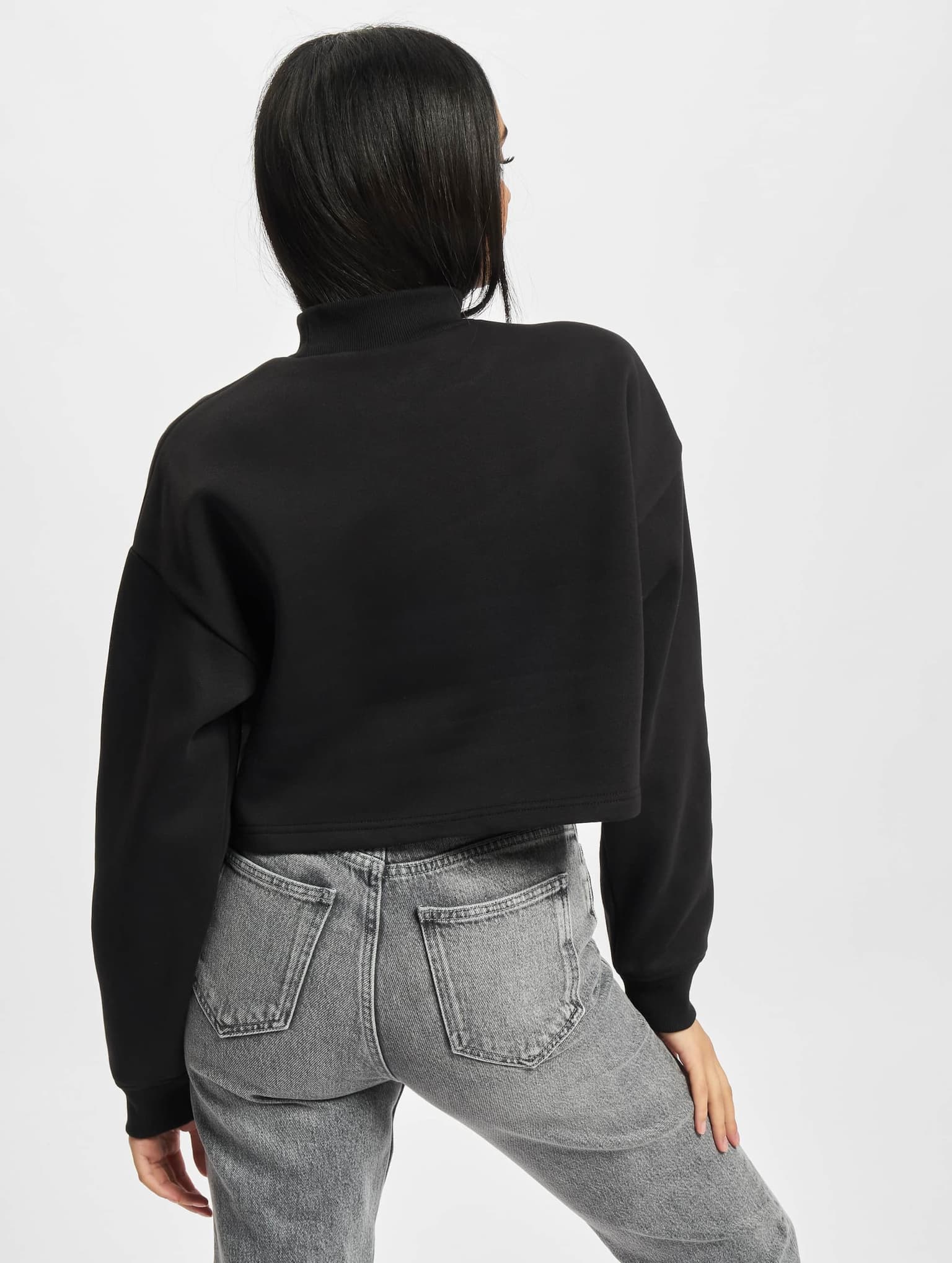 Urban Classics Ladies Cropped Oversized Sweat High Neck Crew – Bild 2