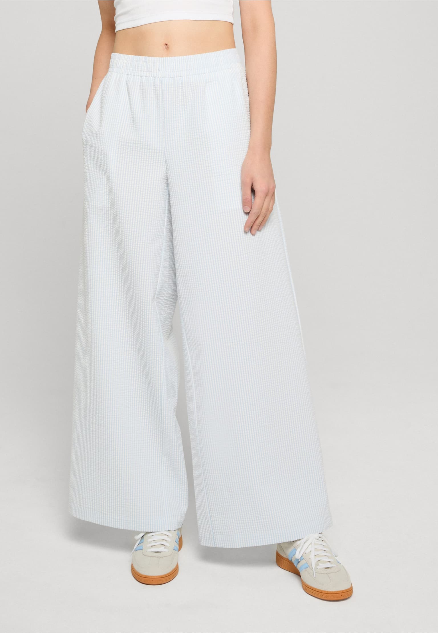 Urban Classics Ladies Seersucker Resort Pants
