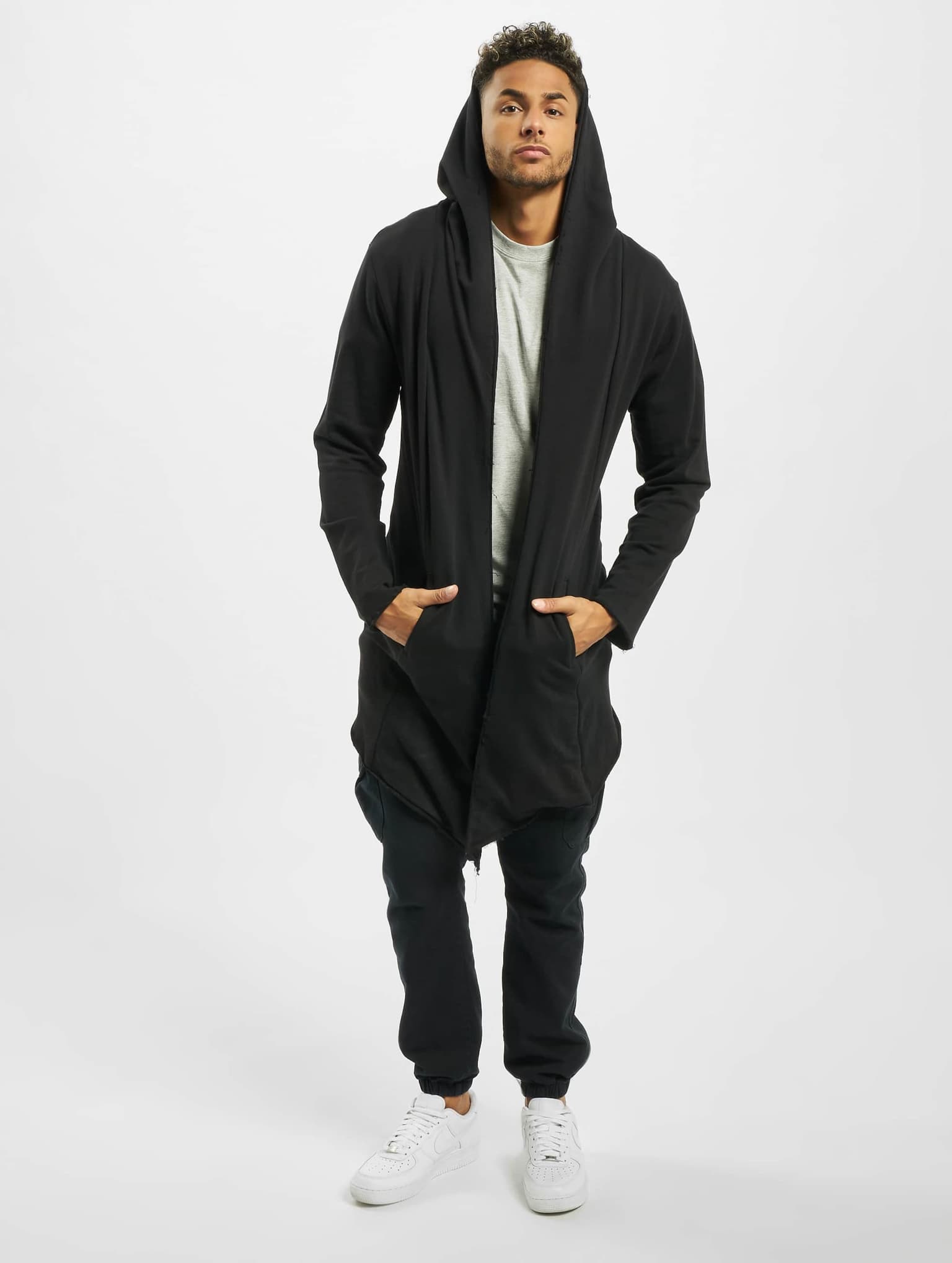 Urban Classics Long Hooded Open Edge Cardigan – Bild 4
