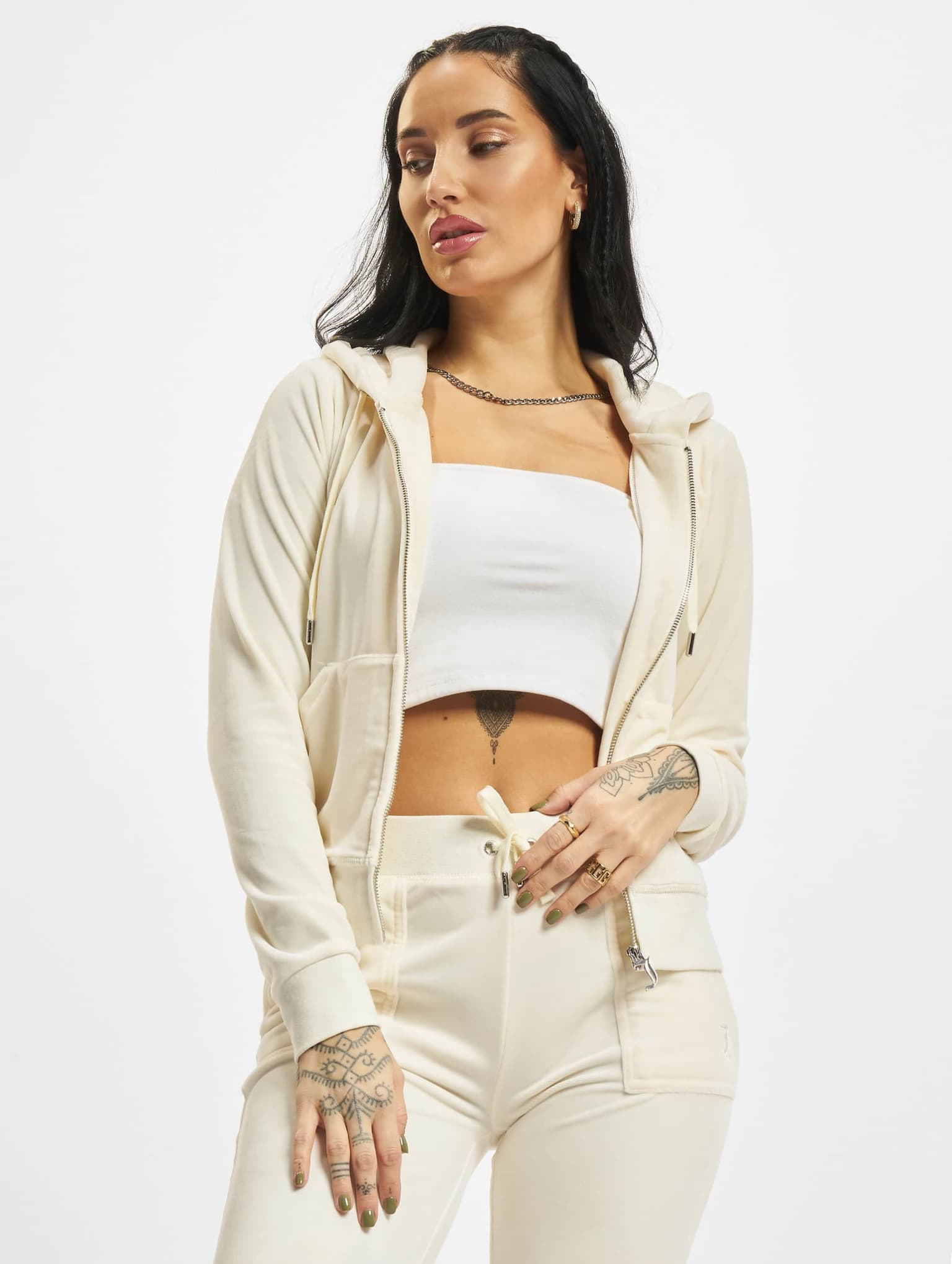 Juicy Couture Zip Through Hoodie With