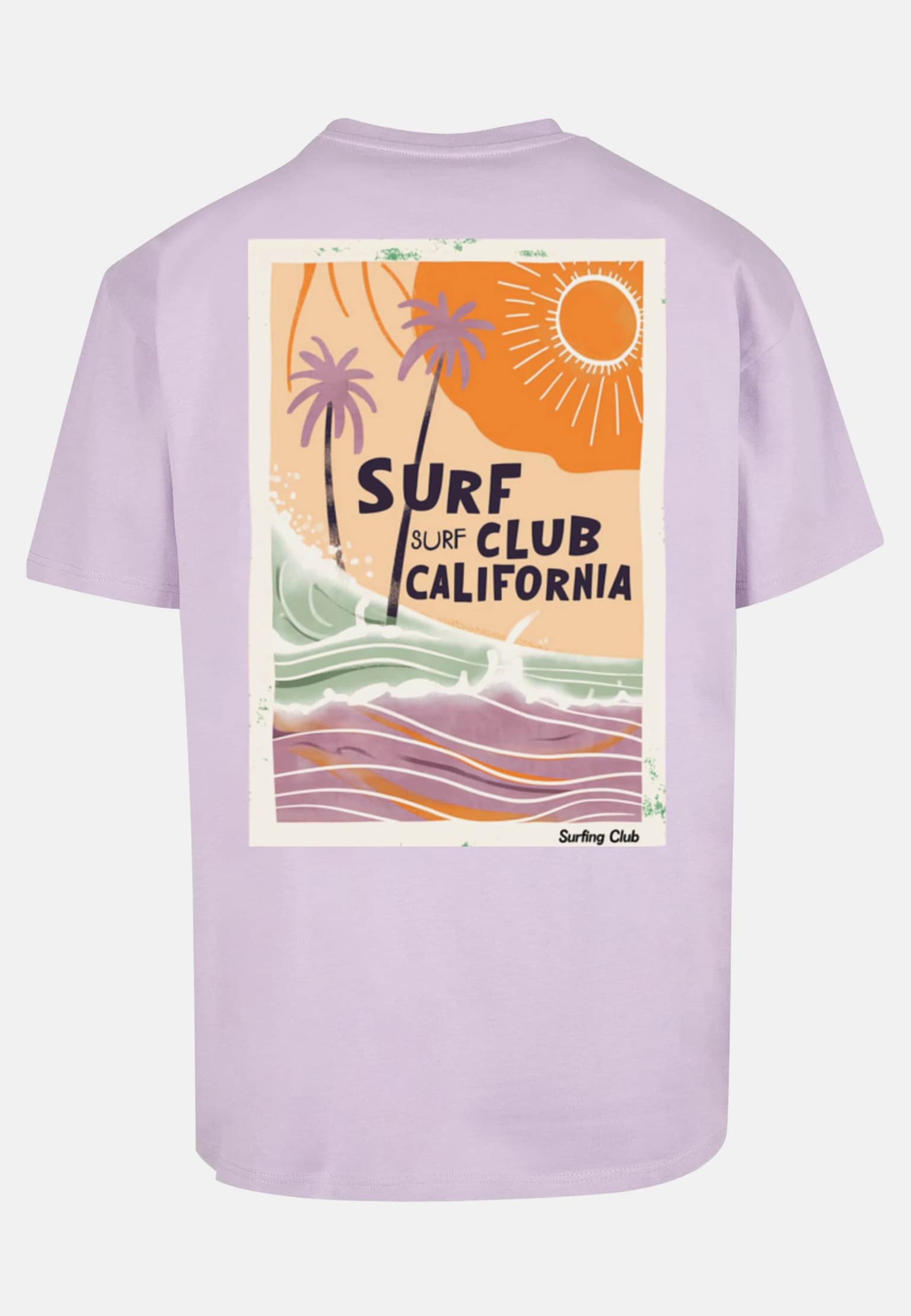 Merchcode Surf Club California Oversized T-shirt – Bild 4
