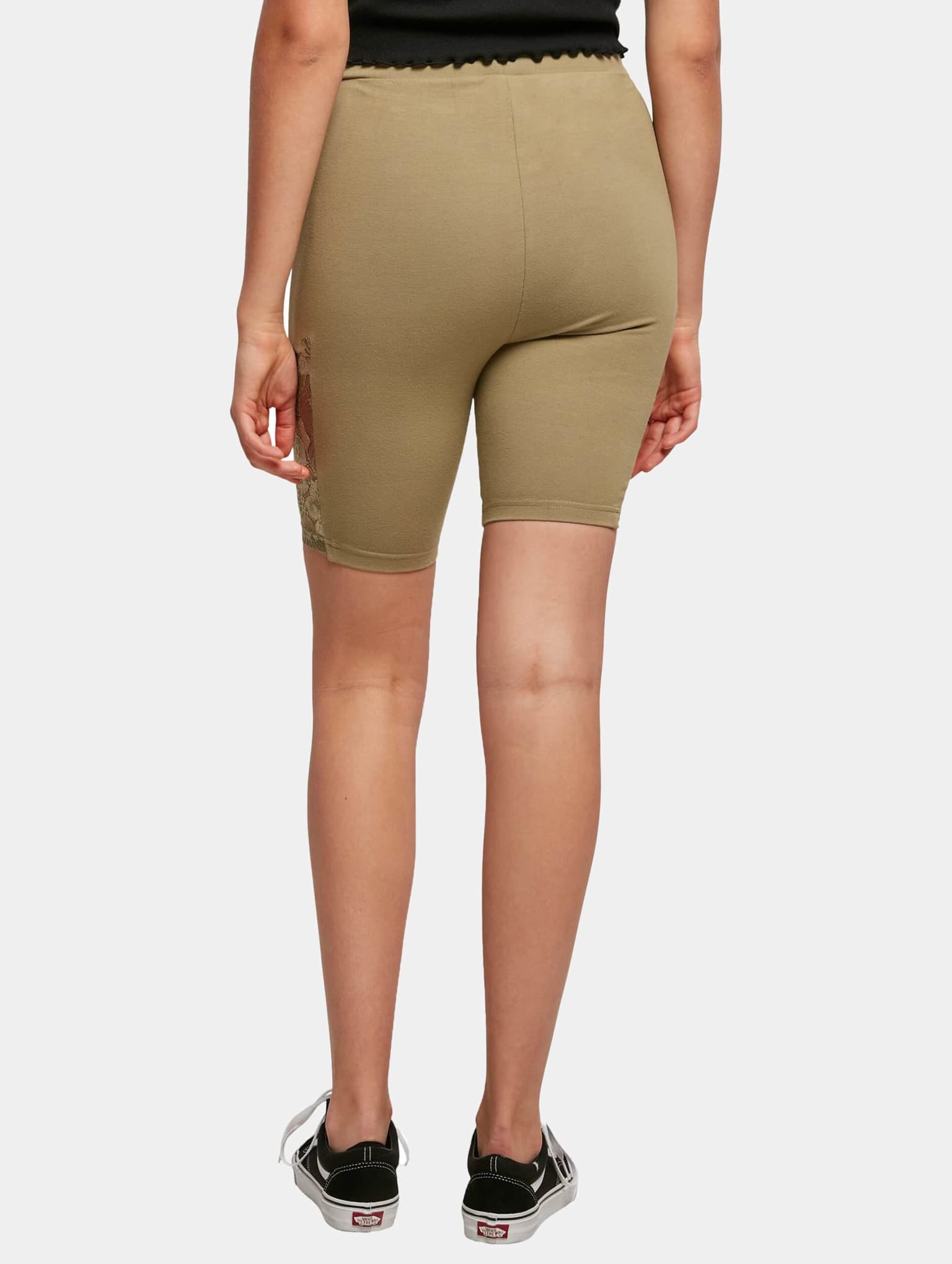 Urban Classics Ladies High Waist Lace Inset Cycle Short – Bild 2