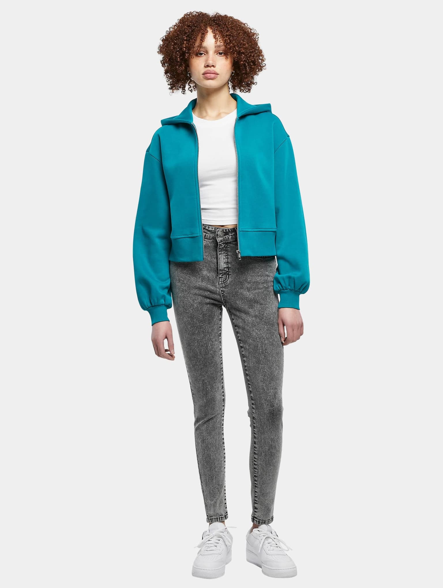 Urban Classics Ladies Short Oversized Zip Jacket – Bild 4