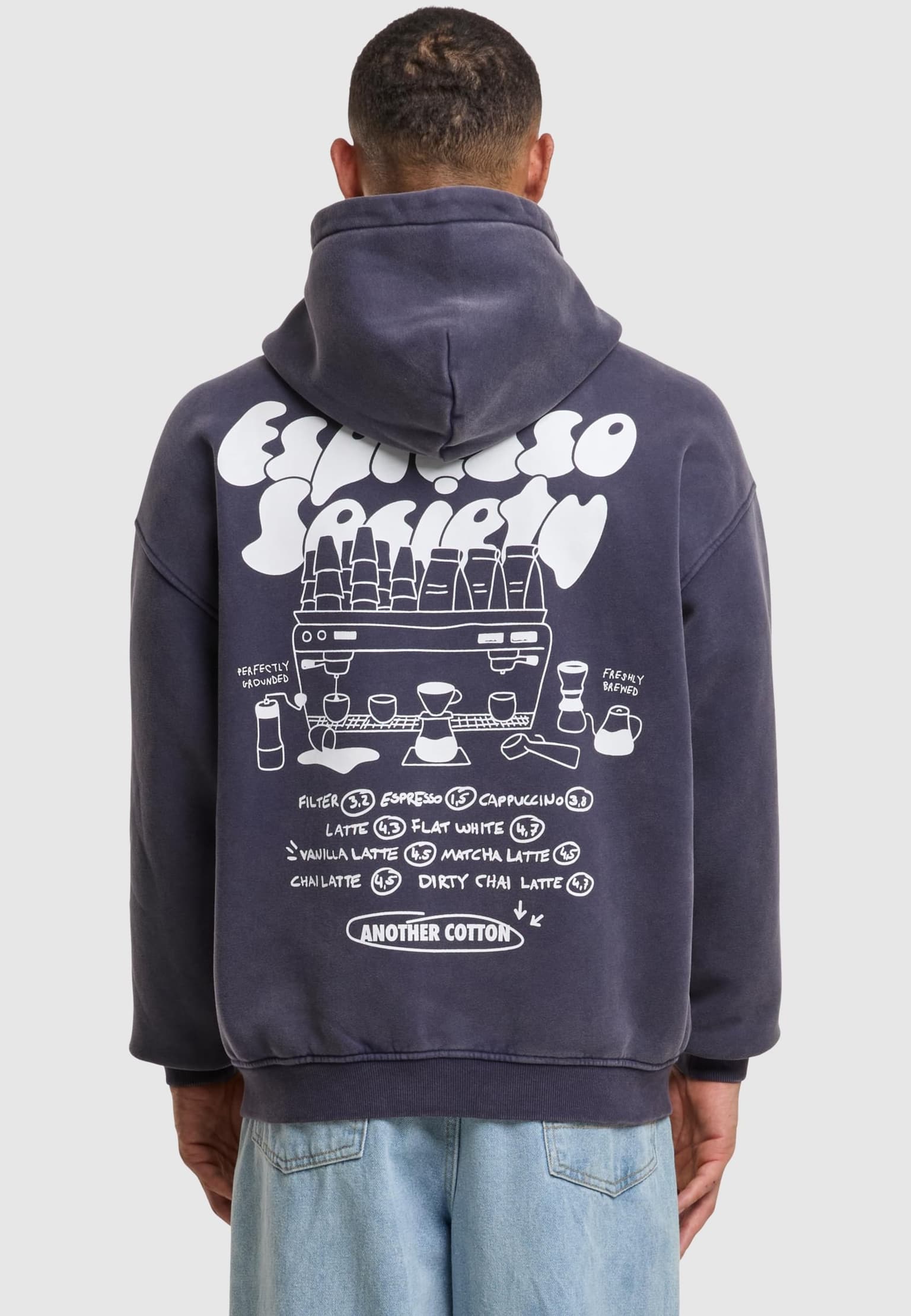 Another Cotton Lab Espresso Society Washed Zip Hoodie – Bild 2