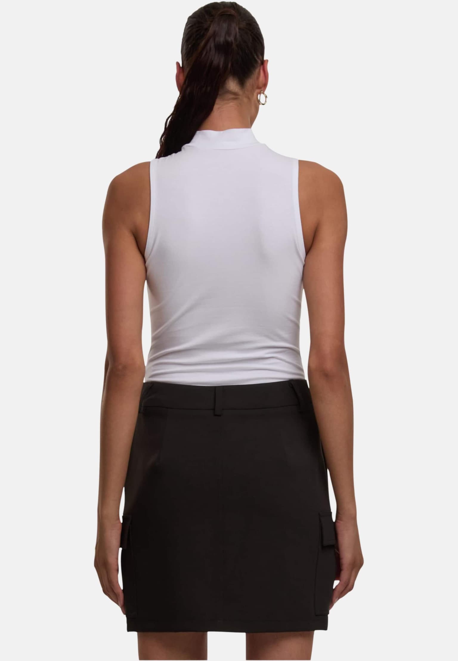 Miss Tee Love Ladies Sleeveless Turtleneck Body – Bild 2