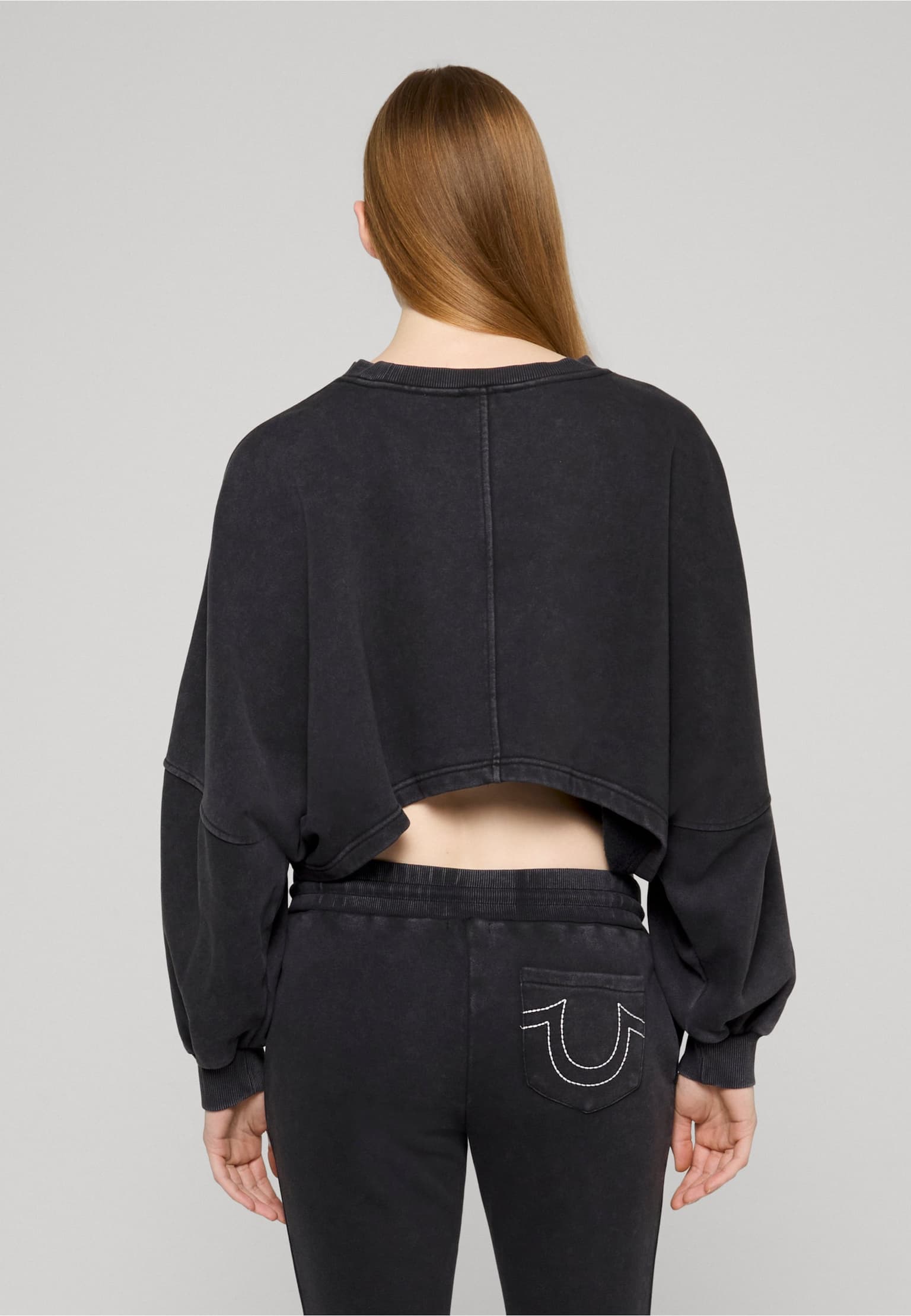 True Religion WASHED EMBROIDERED DOLMAN PULLOVER – Bild 2