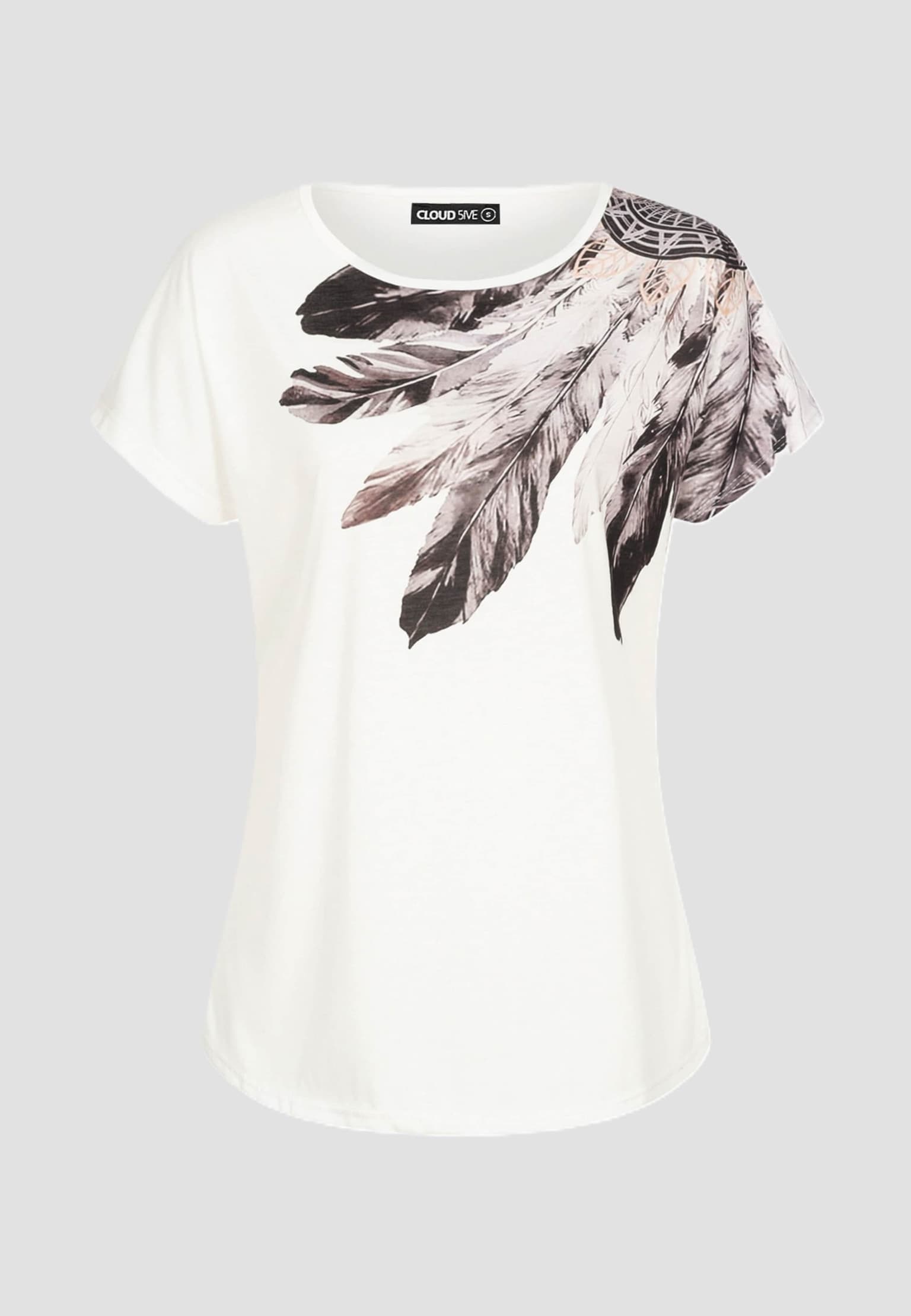 Cloud5ive Damen Viskose T-Shirt mit Traumfänger Print – Bild 4