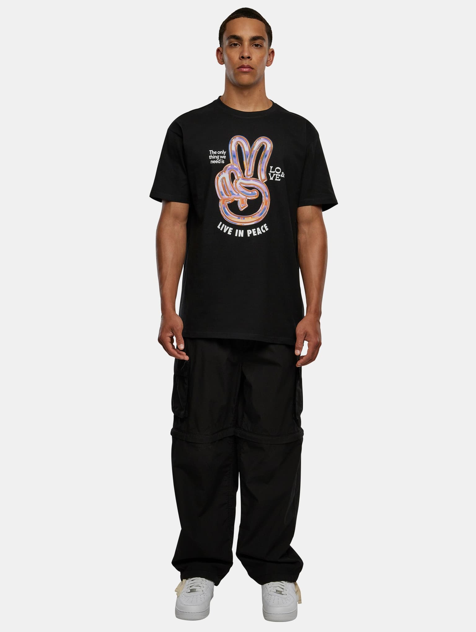 Mister Tee Upscale Live in Peace Oversize – Bild 3