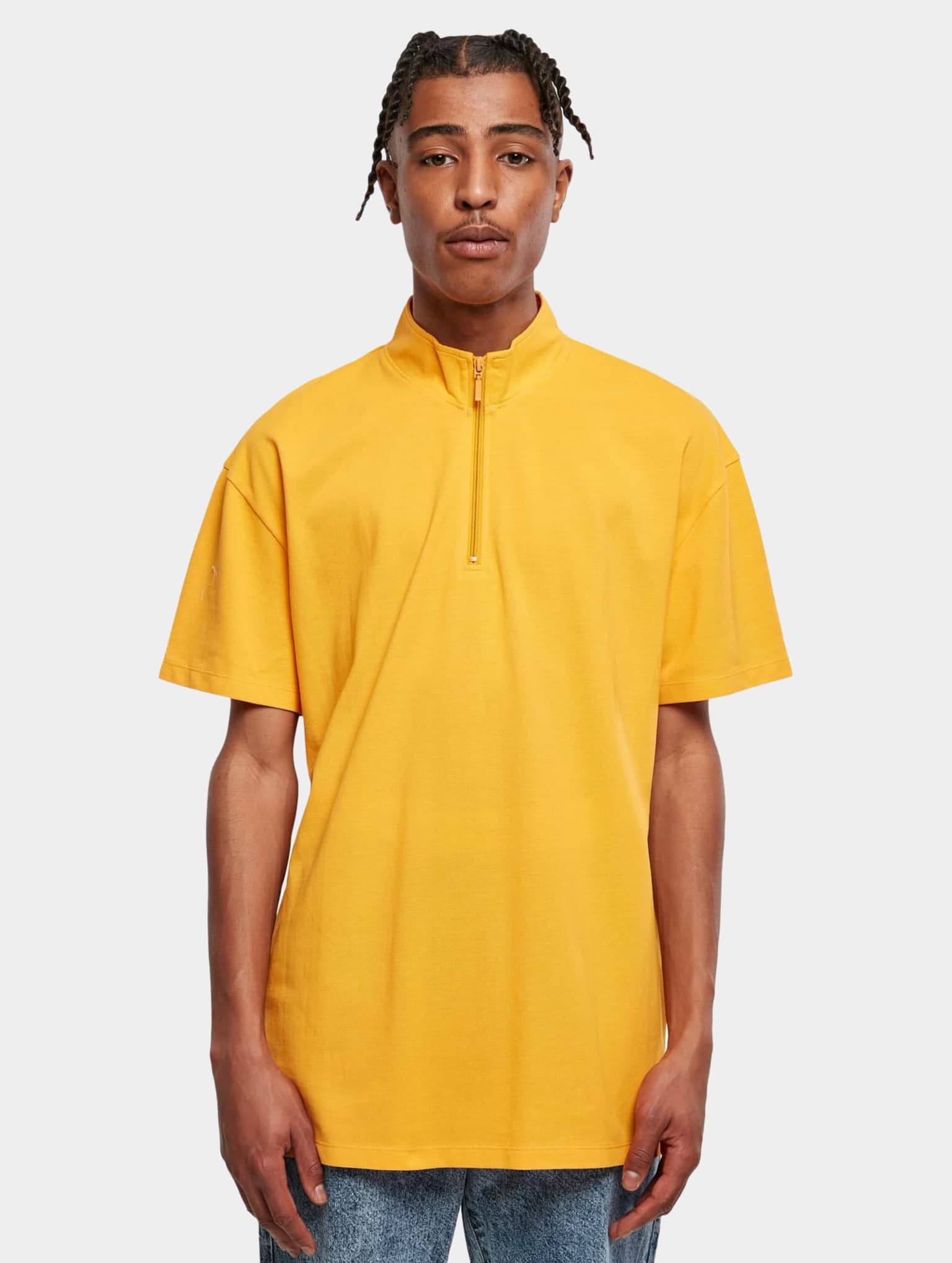 Urban Classics Boxy Zip Pique Tee – Bild 3