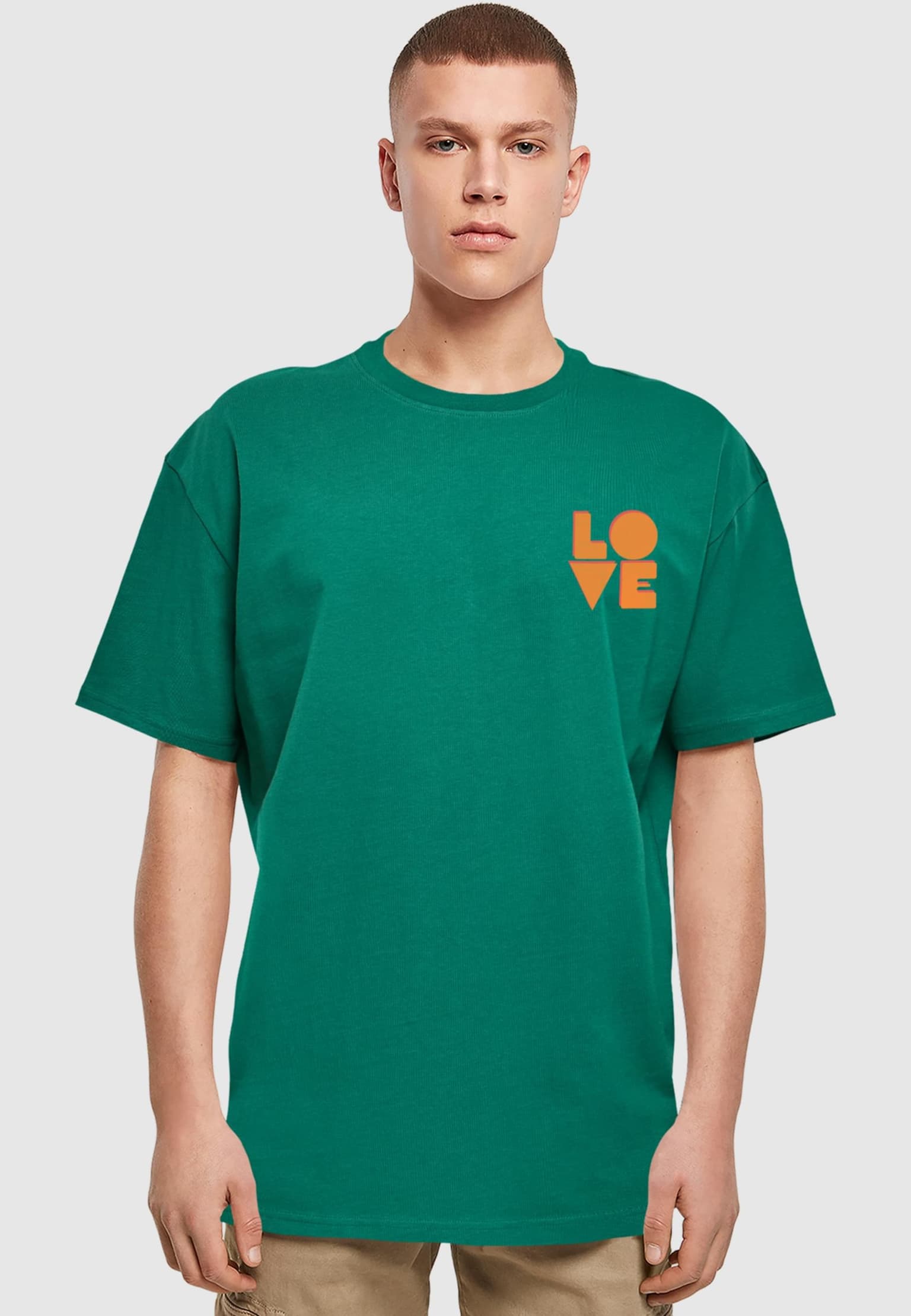 Merchcode Hugs & Love - Heavy Oversize Tee