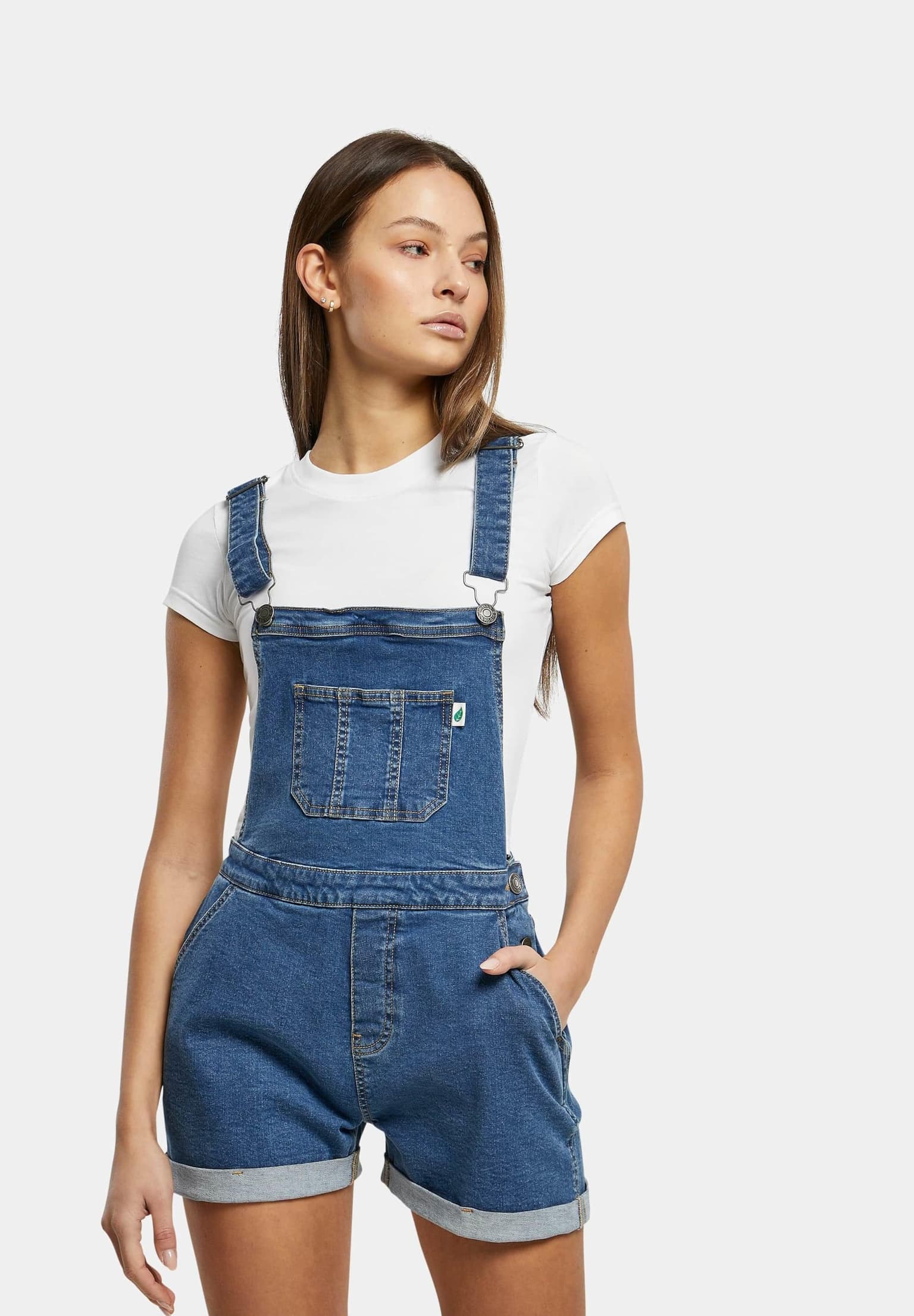 Urban Classics Ladies Essentials Short Dungaree – Bild 3