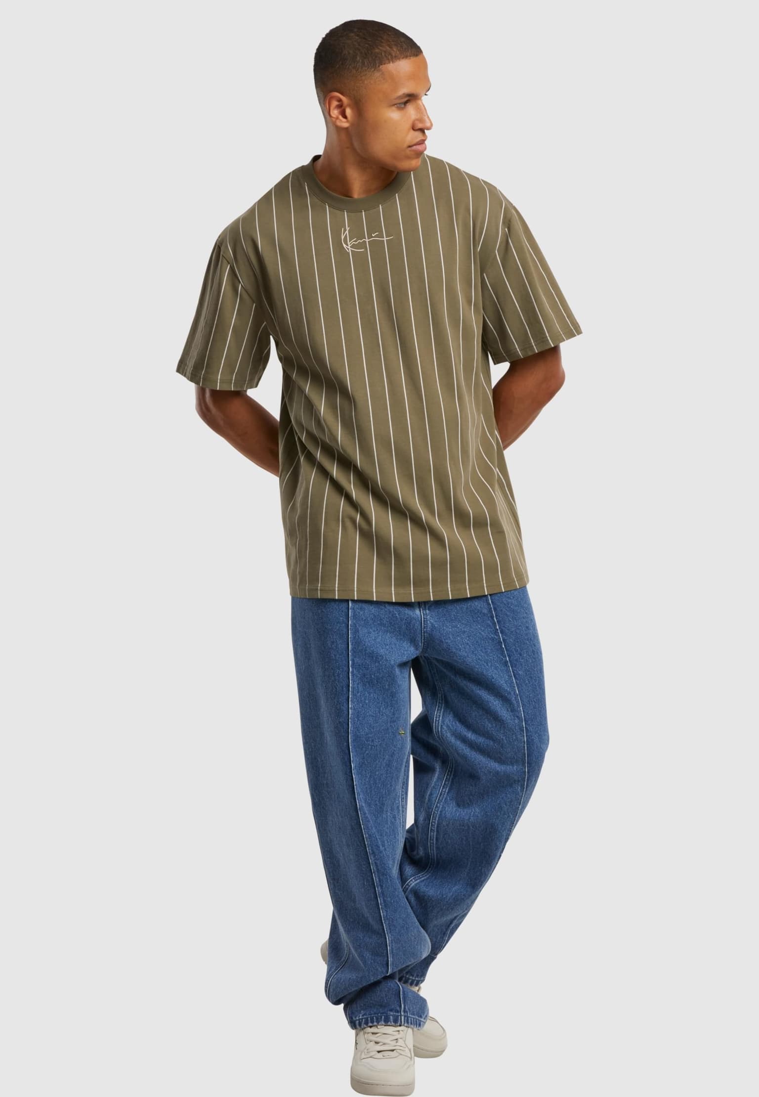 Karl Kani KK Small Signature Essential Pinstripe Tee – Bild 4