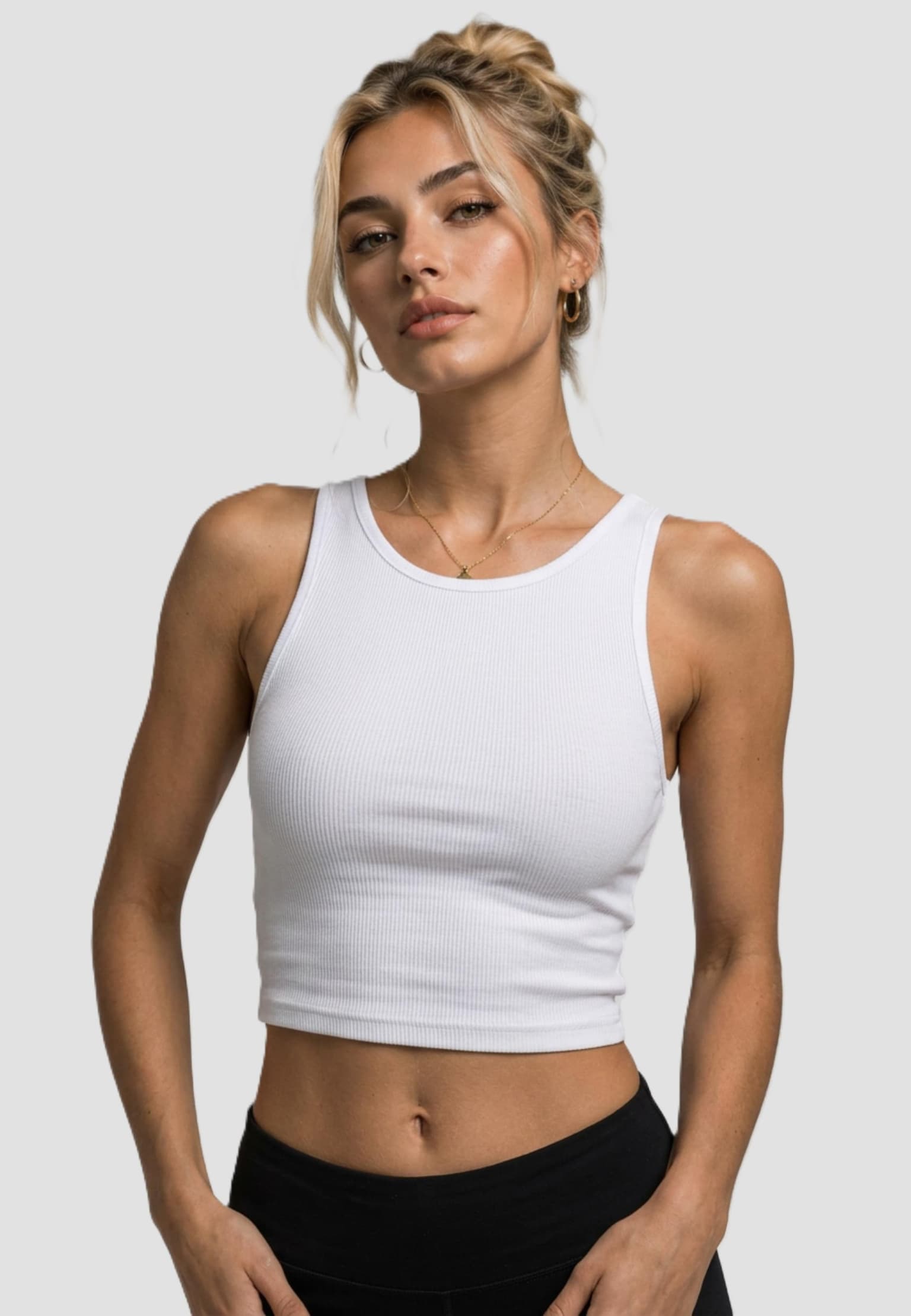 Urban Classics Ladies Cropped Rib Top 2-Pack – Bild 2