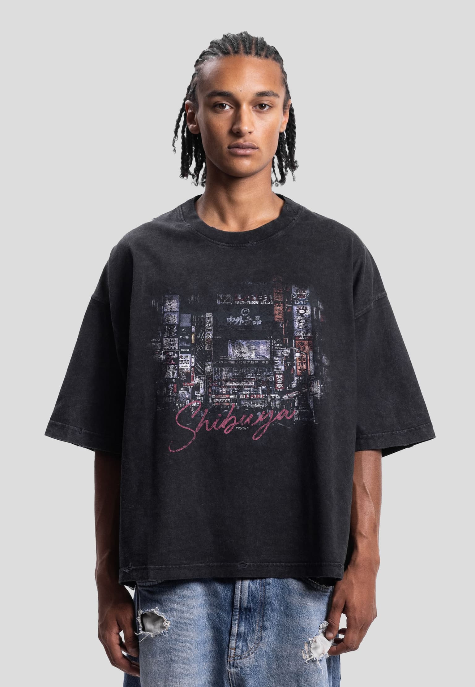 Favela Shibuya Distressed T-Shirt