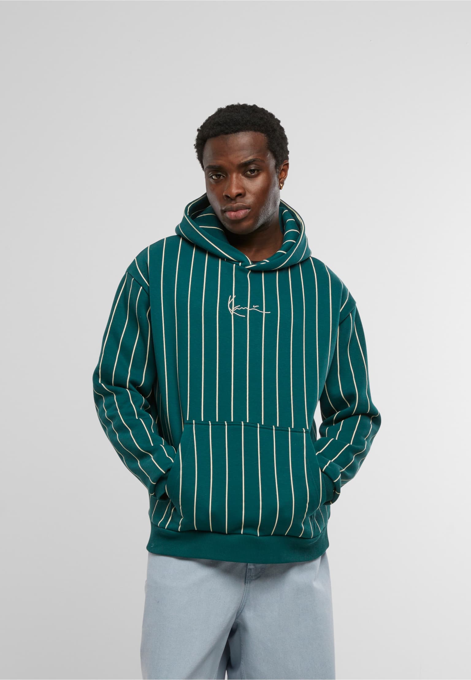 Karl Kani Small Signature Essential Pinstripe Hoodie