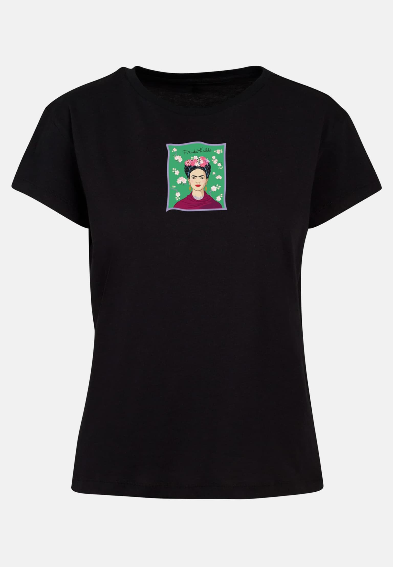 Merchcode Ladies Frida Kahlo - Green Box Tee