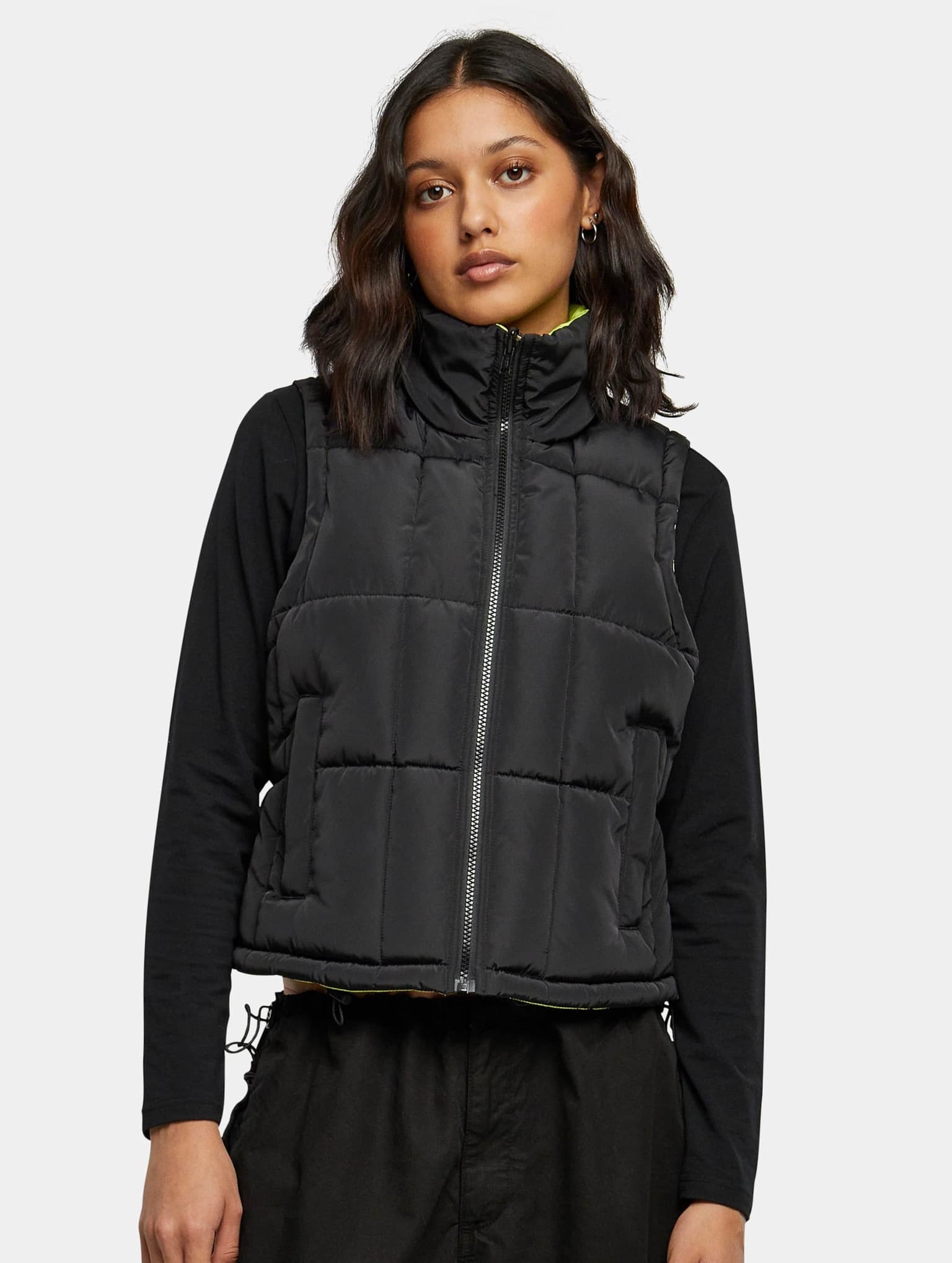 Urban Classics Ladies Reversible Cropped Puffer Vest