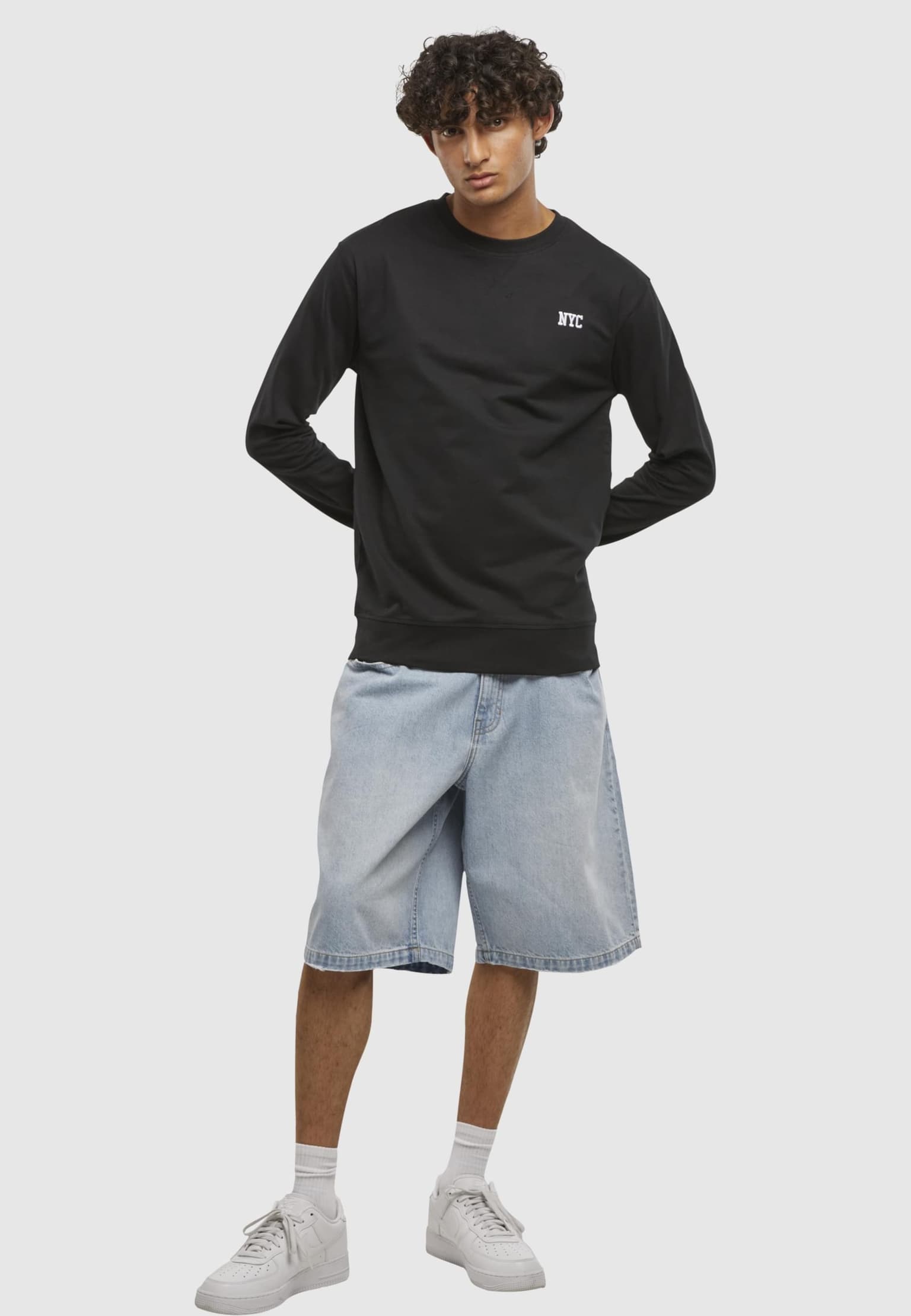 Mister Tee NYC Wording EMB Light Crew Sweatshirt – Bild 4