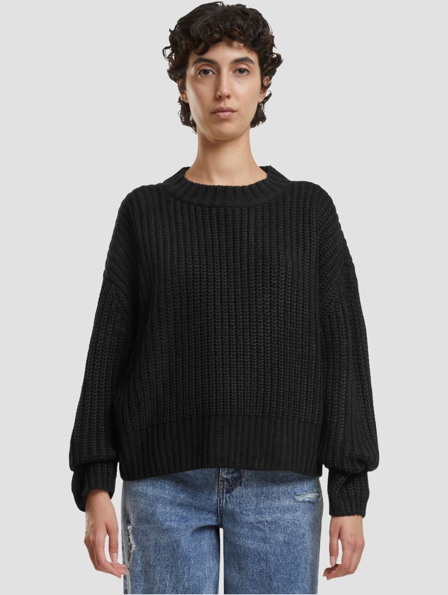 Urban Classics Ladies Wide Basic Oversized Sweater – Bild 3