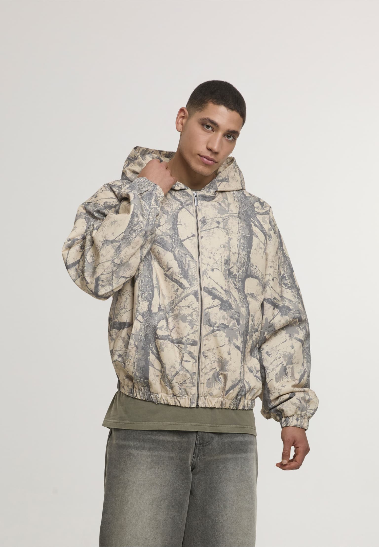 Karl Kani Signature Wood Camo Oversized Work Jacket