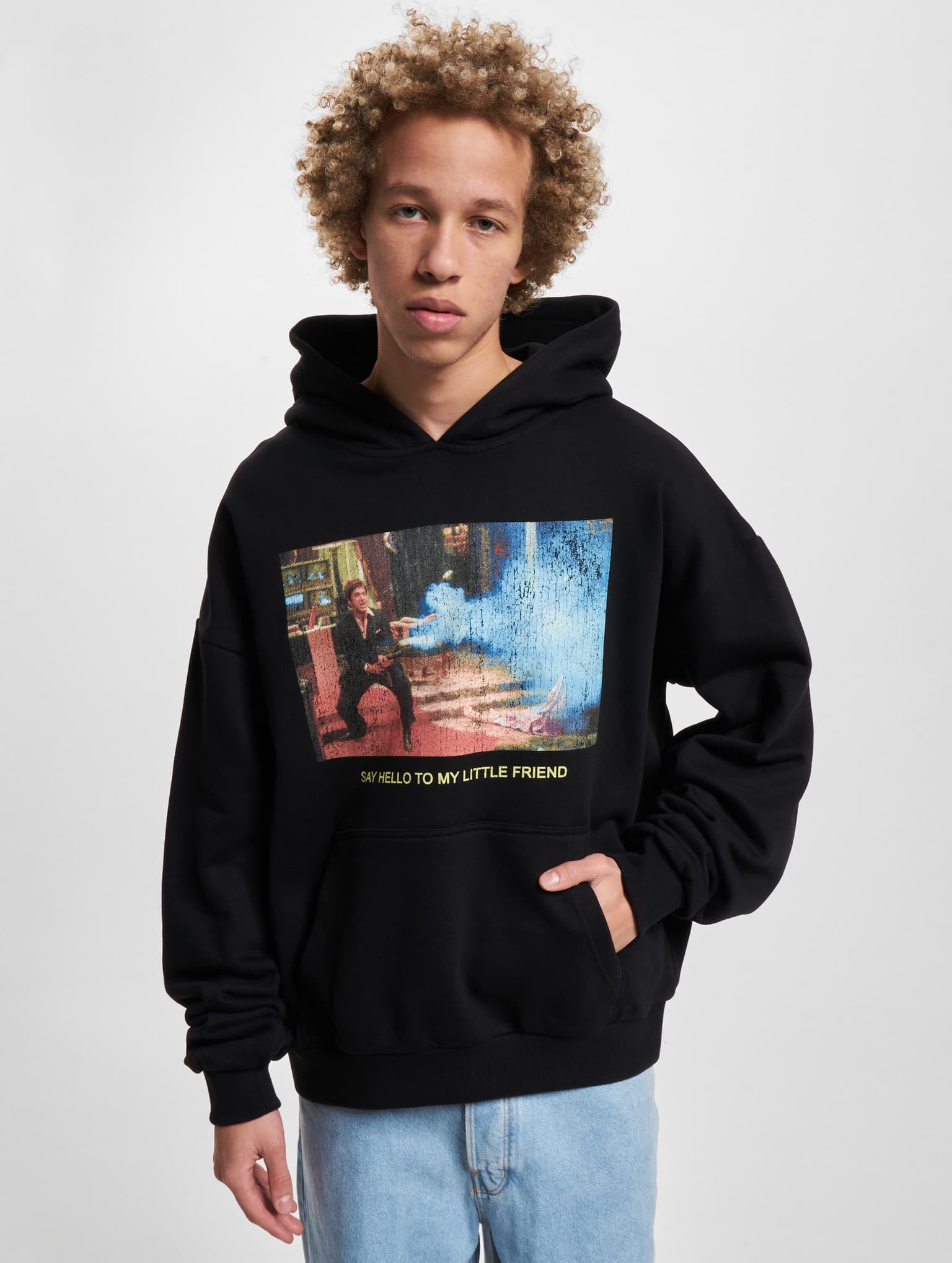 Mister Tee Upscale Scarface Little Friend Ultraheavy Oversize Hoodie