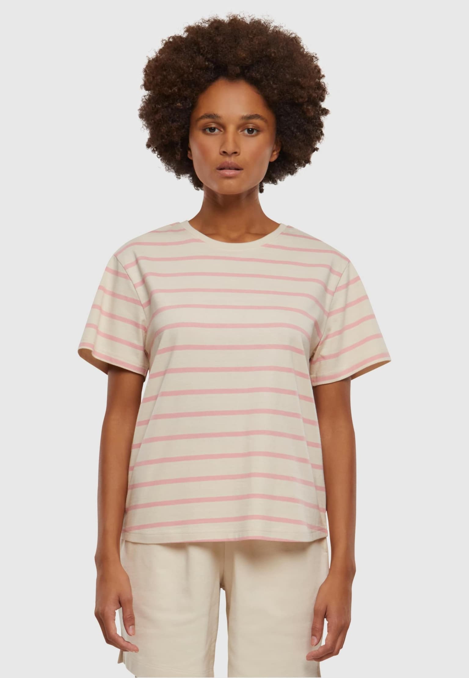 Urban Classics Ladies Striped Boxy Tee – Bild 3