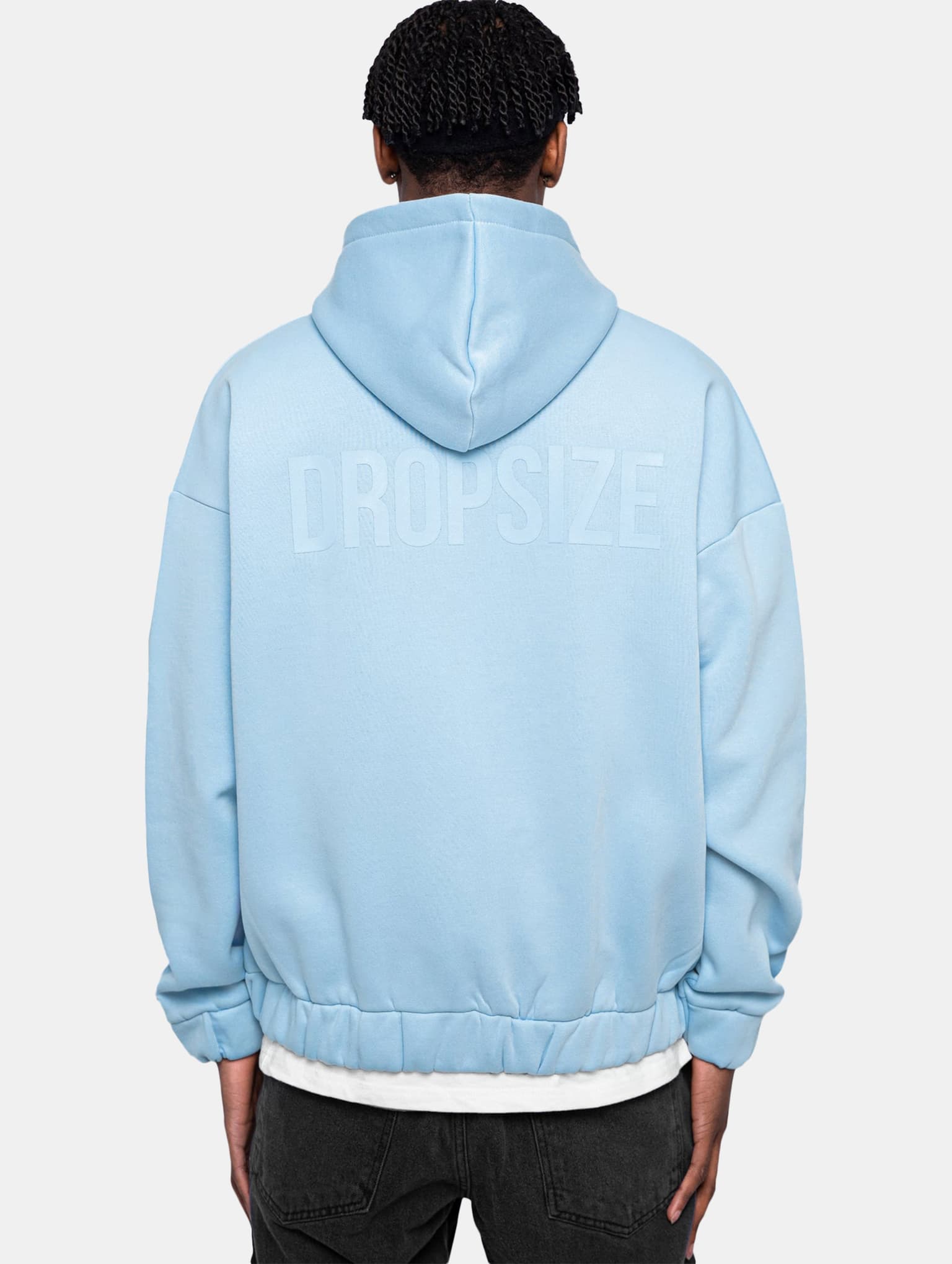 Dropsize Super Heavy Oversized HD Print Zip-Hoodie