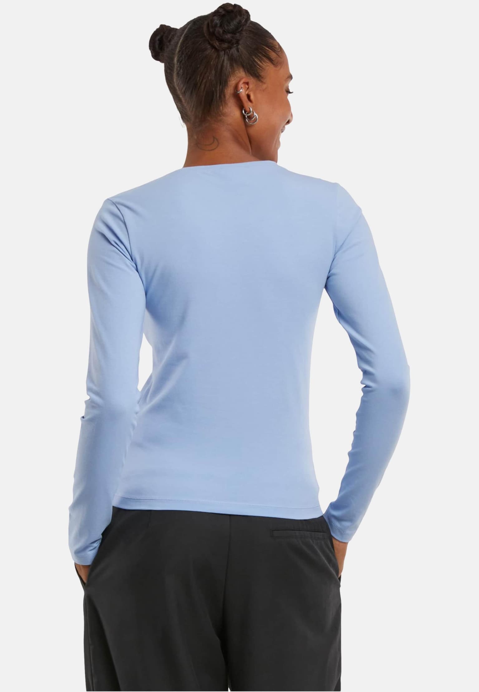 Urban Classics Ladies Basic Super Slim Longsleeve – Bild 2