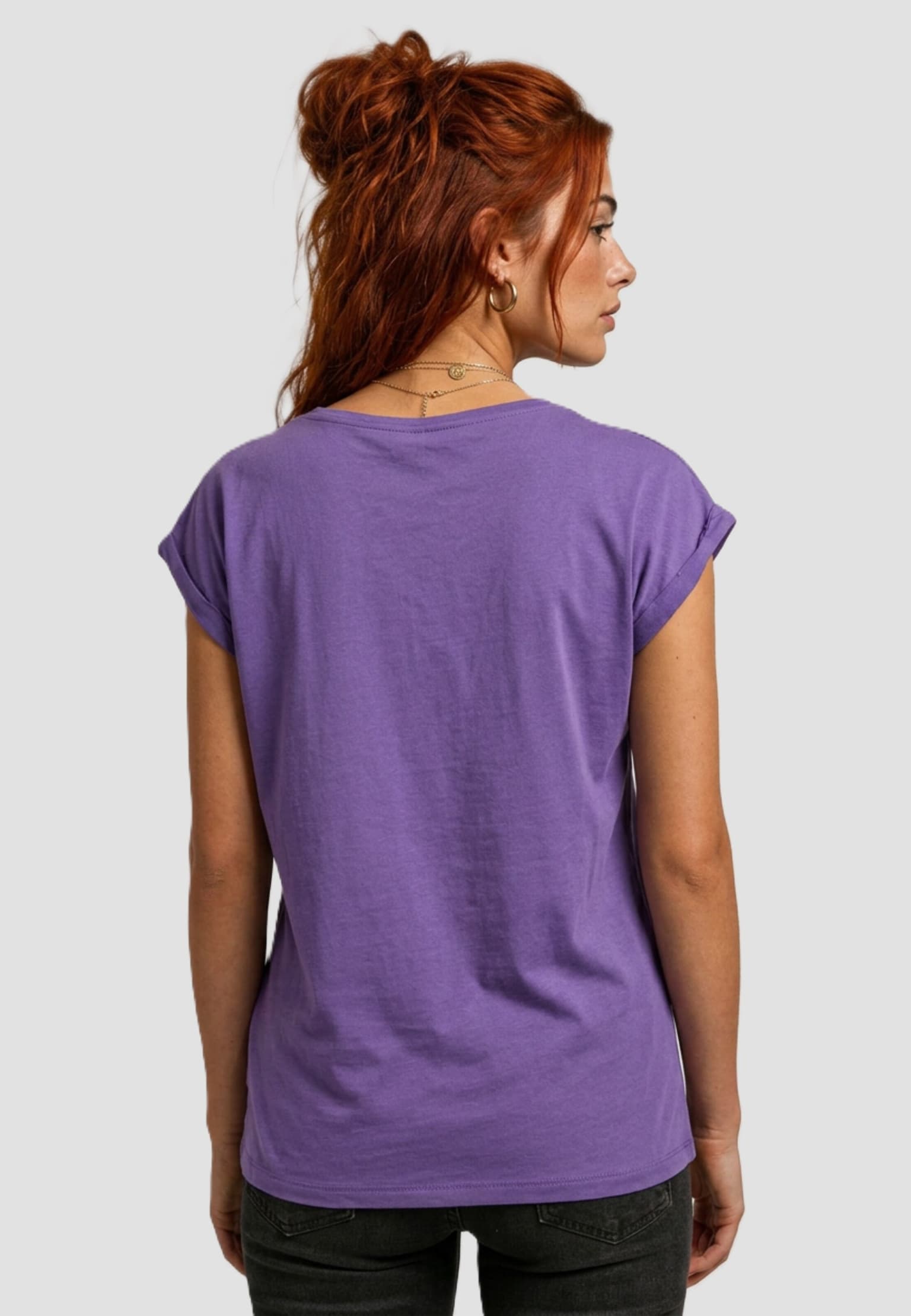 Build Your Brand Ladies Extended Shoulder Tee – Bild 2