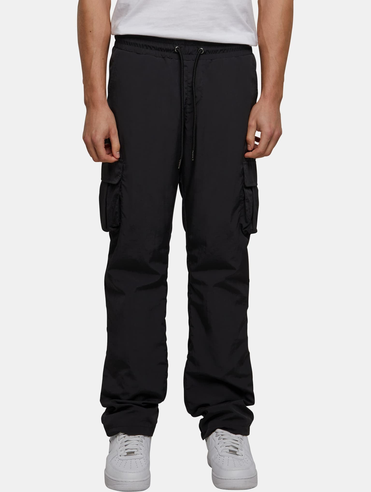 Urban Classics Straight Leg Nylon Cargo Pants