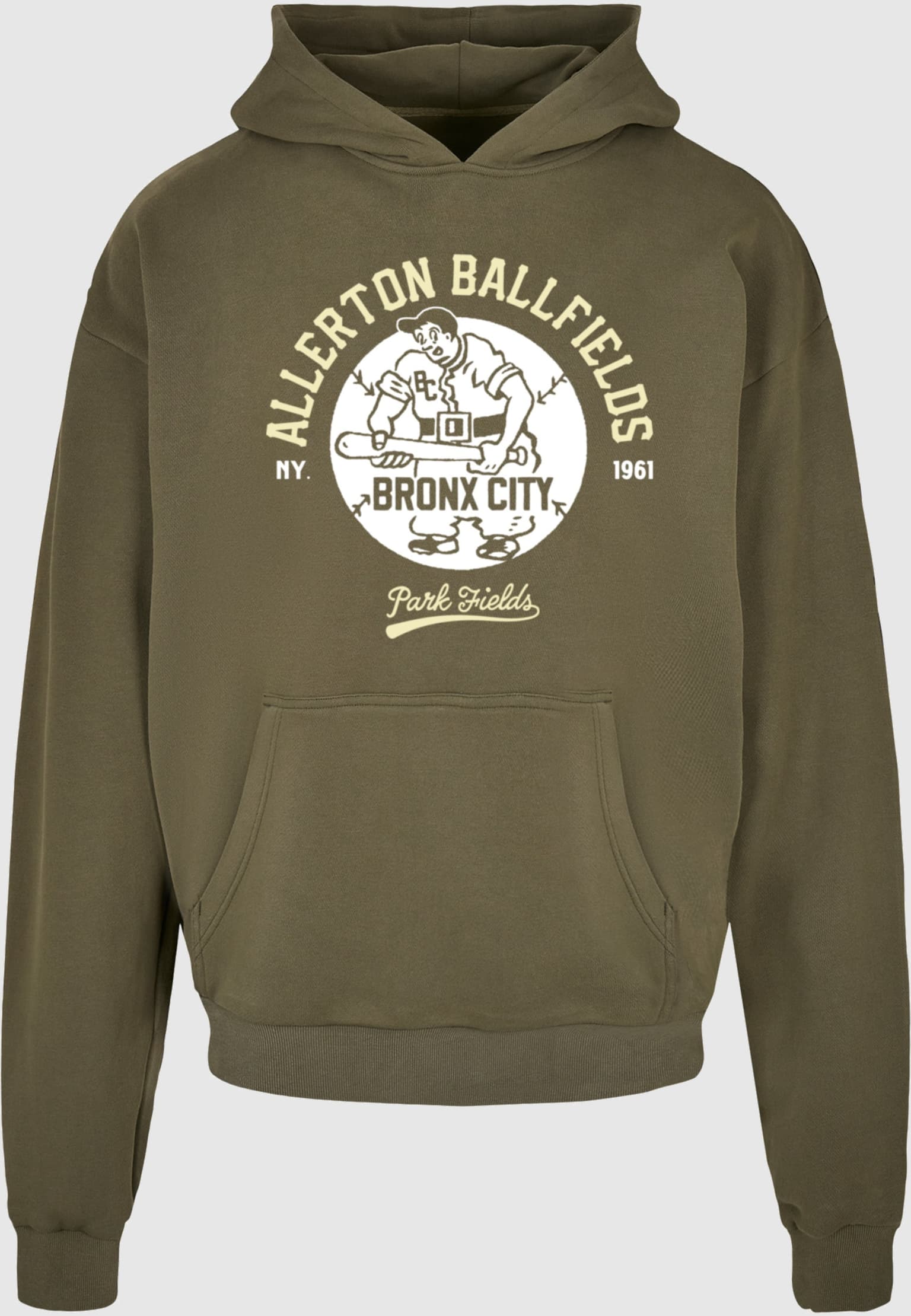 Merchcode Park Fields - Bronx Ultra Heavy Hoody – Bild 3