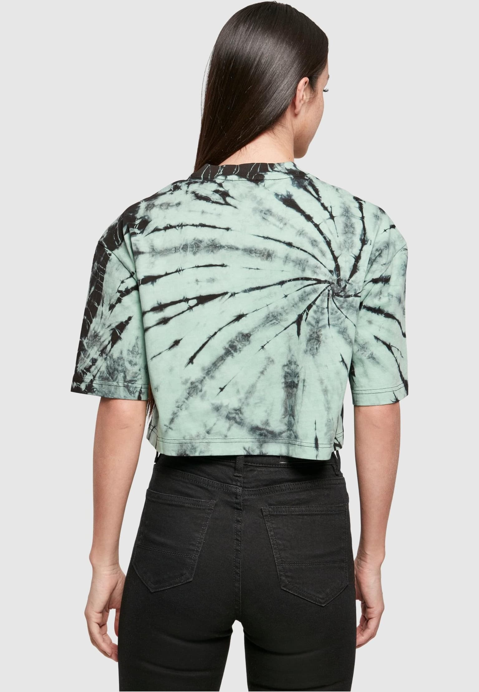 Urban Classics Ladies Oversized Cropped Tie Dye Tee – Bild 2