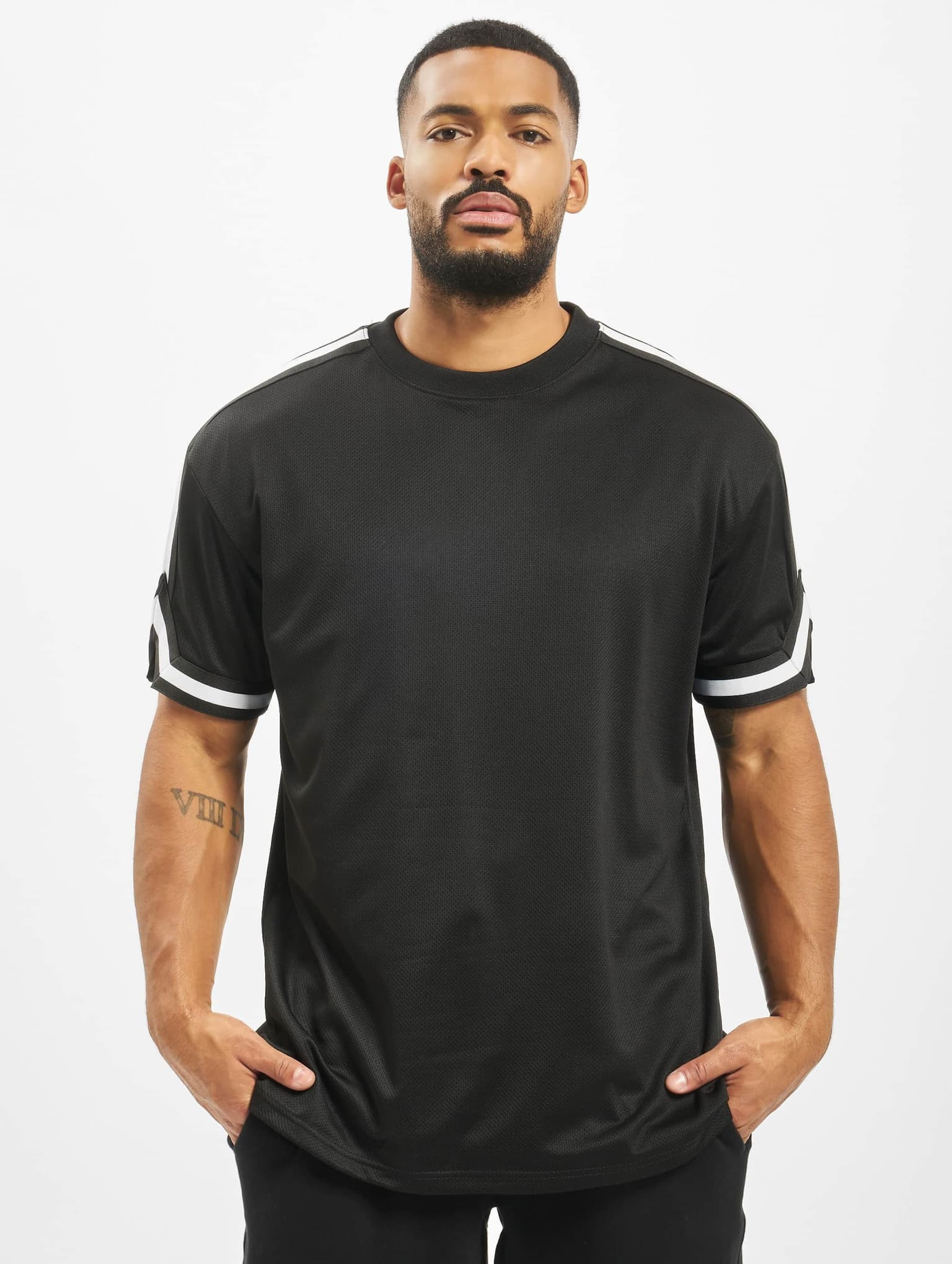 Urban Classics Oversized Stripes Mesh Tee – Bild 3