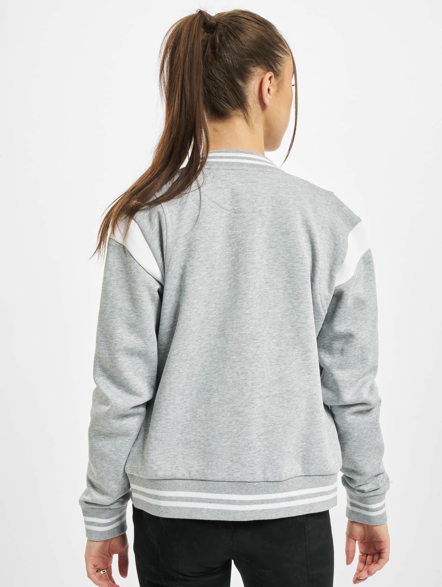 Urban Classics Ladies Essentials Inset College Sweat Jacket – Bild 2