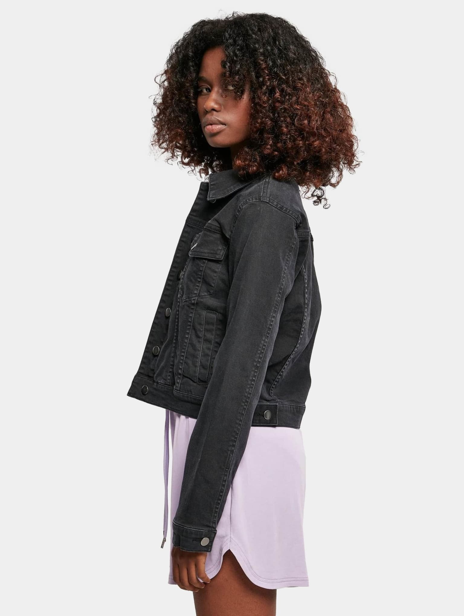 Urban Classics Ladies Essentials Denim Jacket – Bild 3