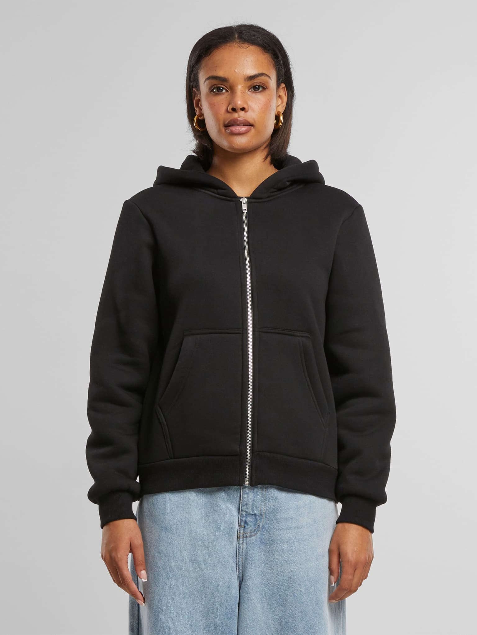 Urban Classics Ladies Bonded Sherpa Zip Hoody – Bild 4