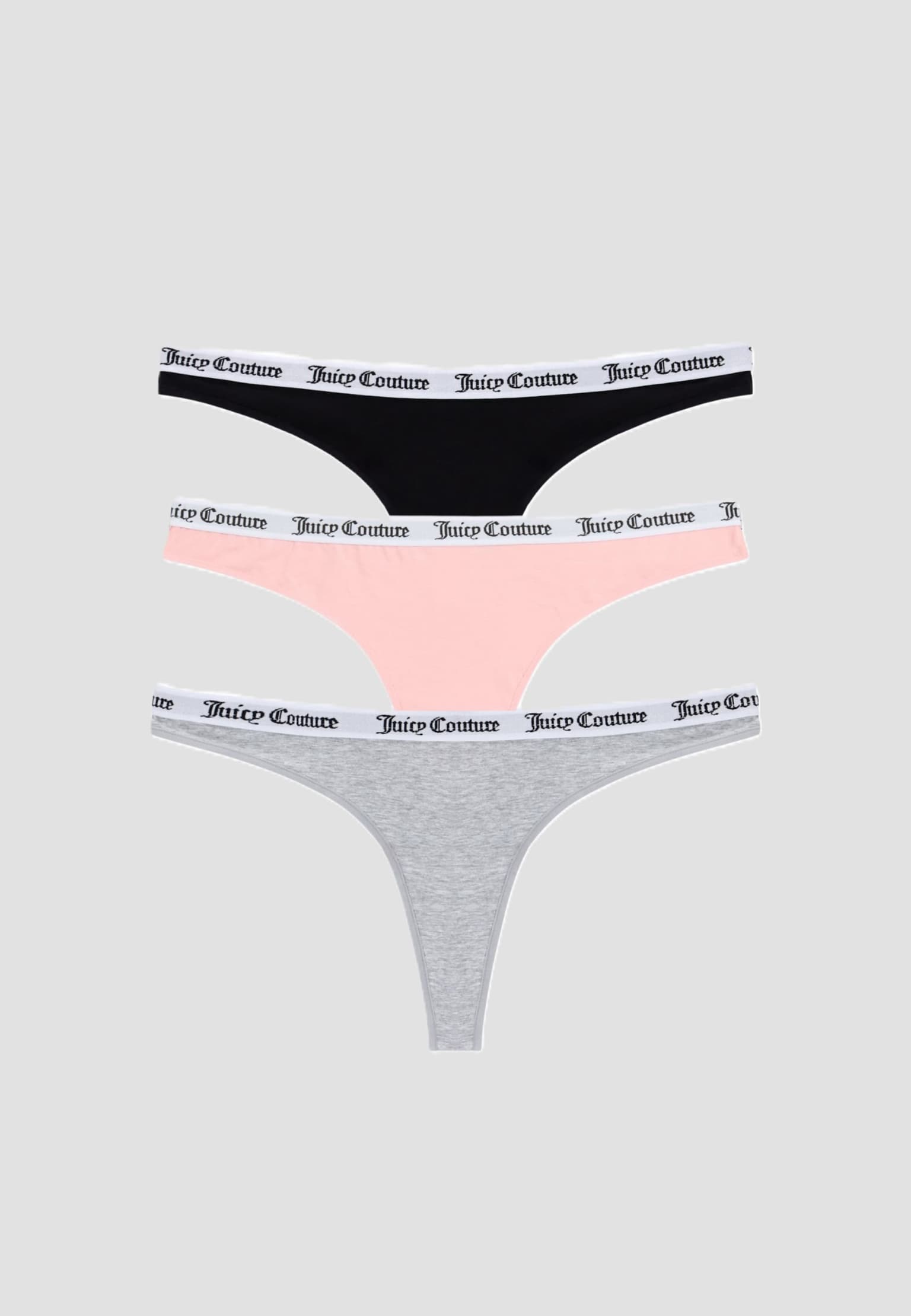 Juicy Couture DANA COTTON THONG MULTIPACKS X3