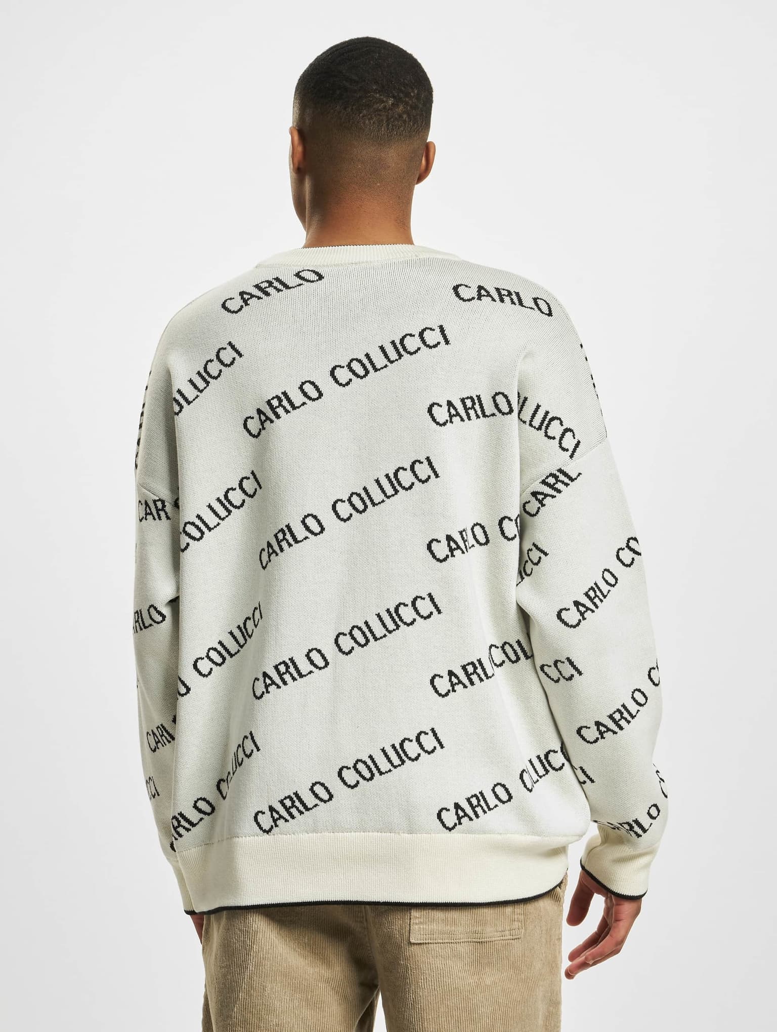 Carlo Colucci Allover Logo Pullover – Bild 2