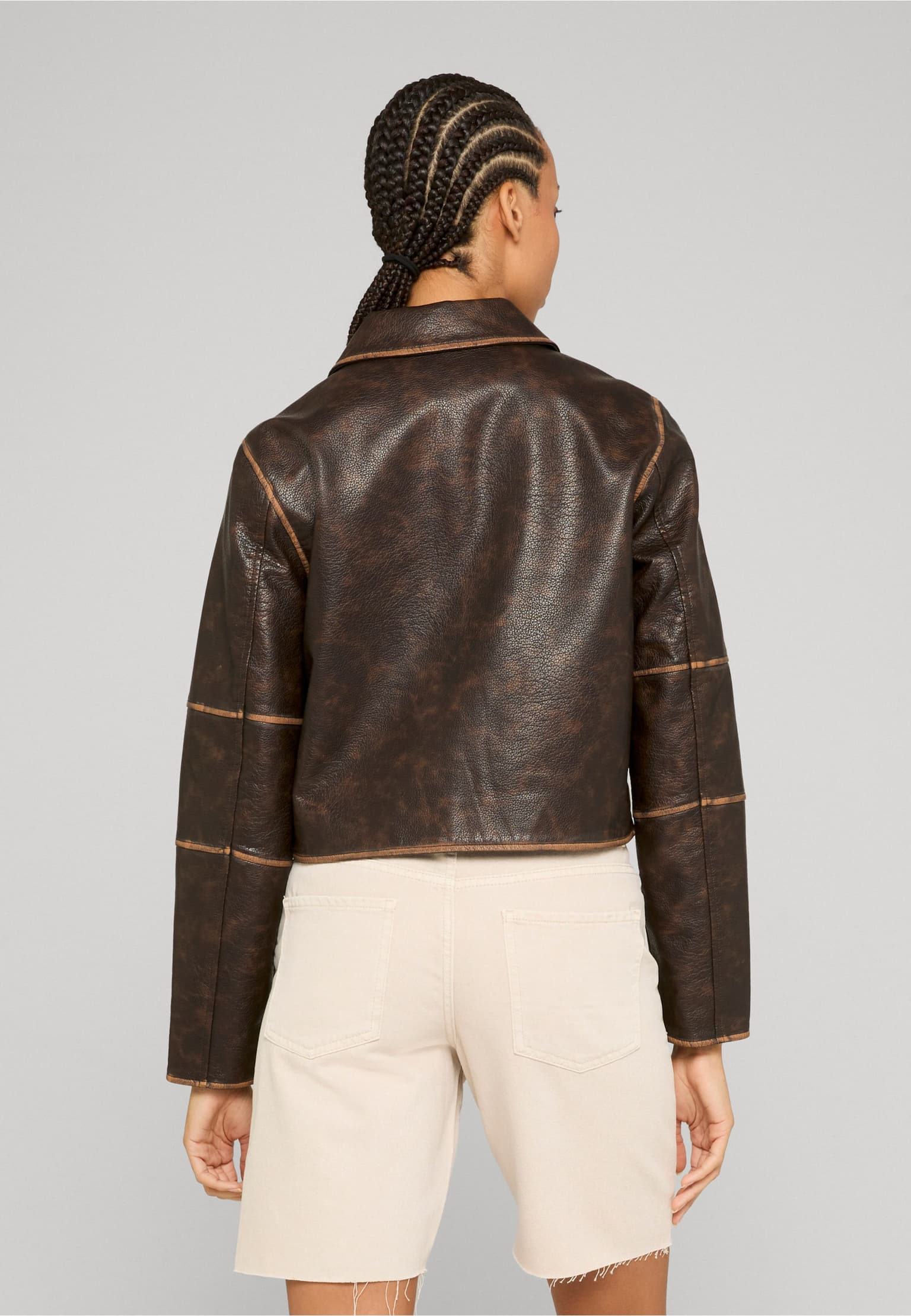 Noisy May NMKARLIE CROPPED PU JACKET – Bild 2