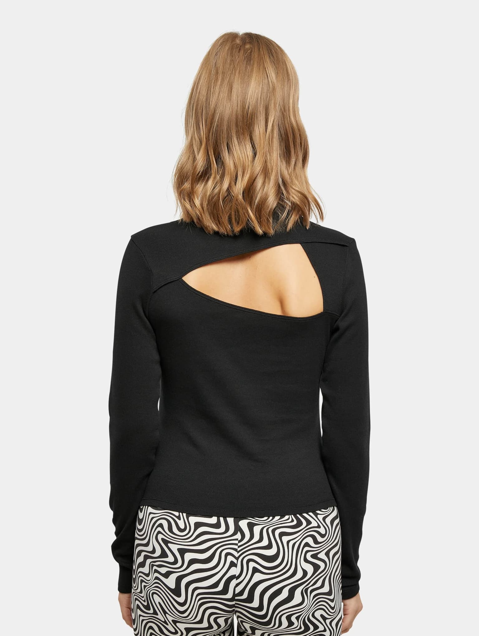 Urban Classics Ladies Rib Back Cut Out Longsleeve – Bild 2