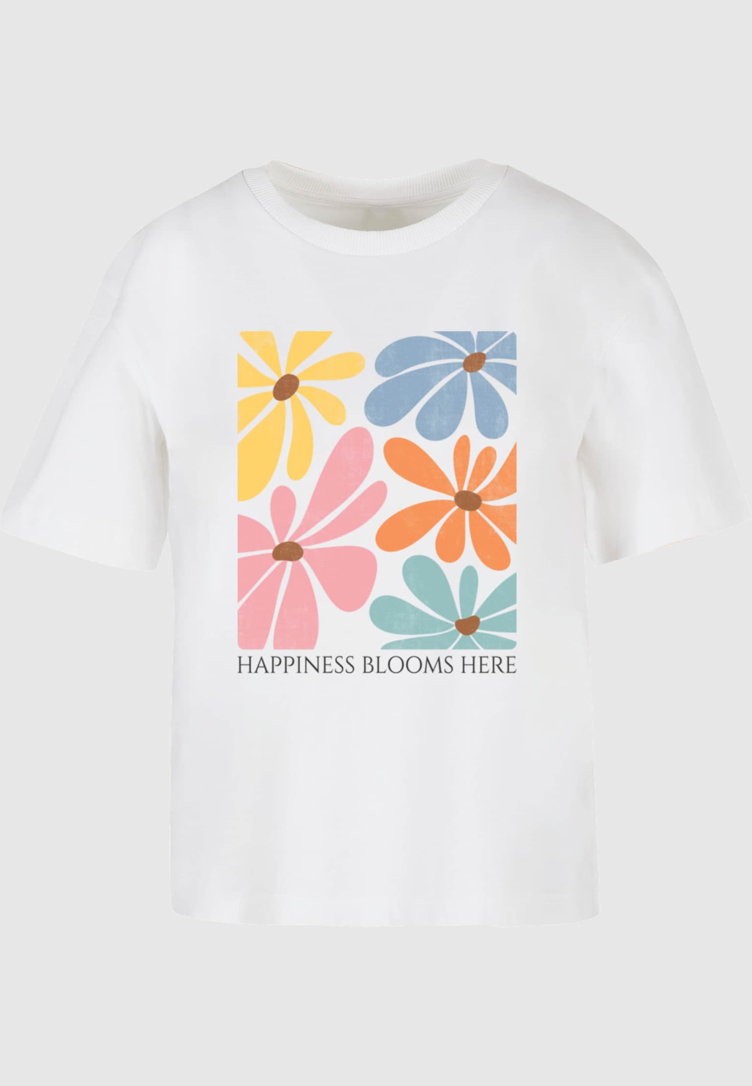 Merchcode Ladies Happiness Blooms Here Tee – Bild 3