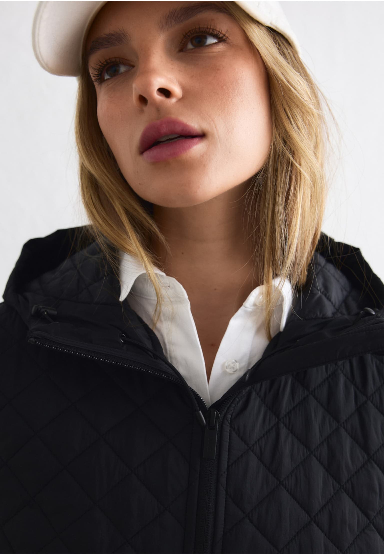 aimn Cropped Quilted Anorak – Bild 3