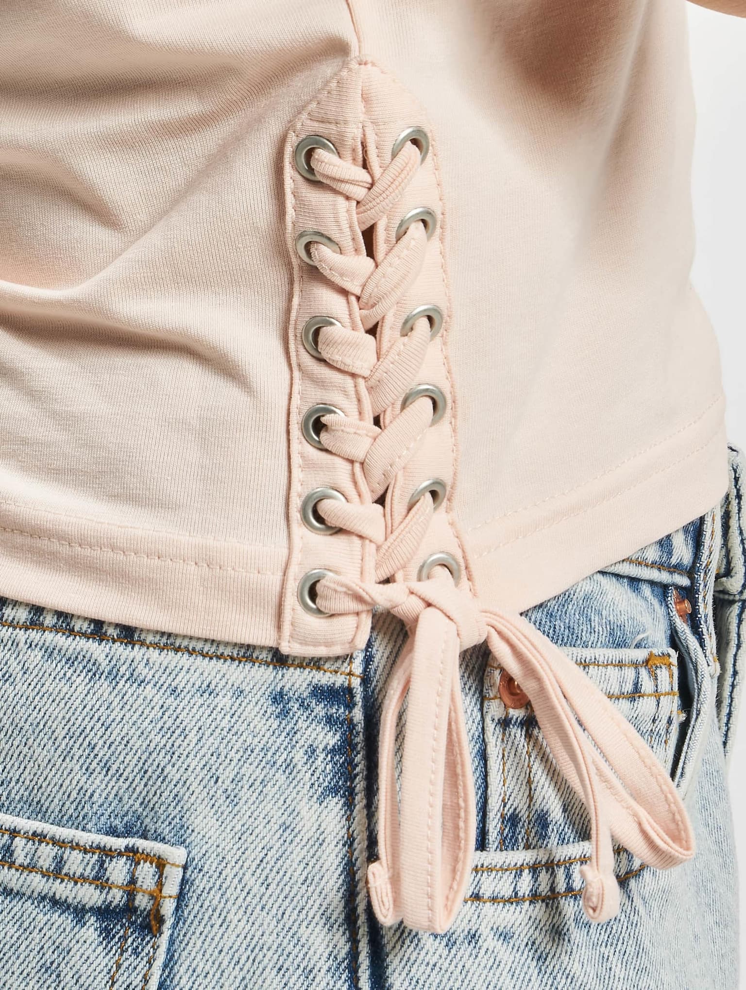 Urban Classics Ladies Lace Up Cropped Top – Bild 4