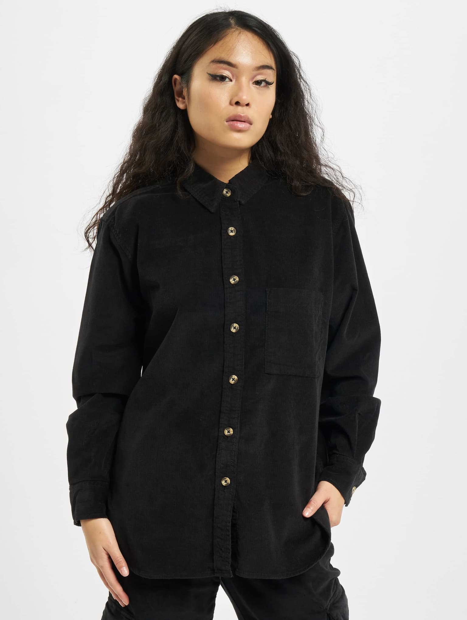 Urban Classics Ladies Corduroy Oversized Shirt – Bild 3