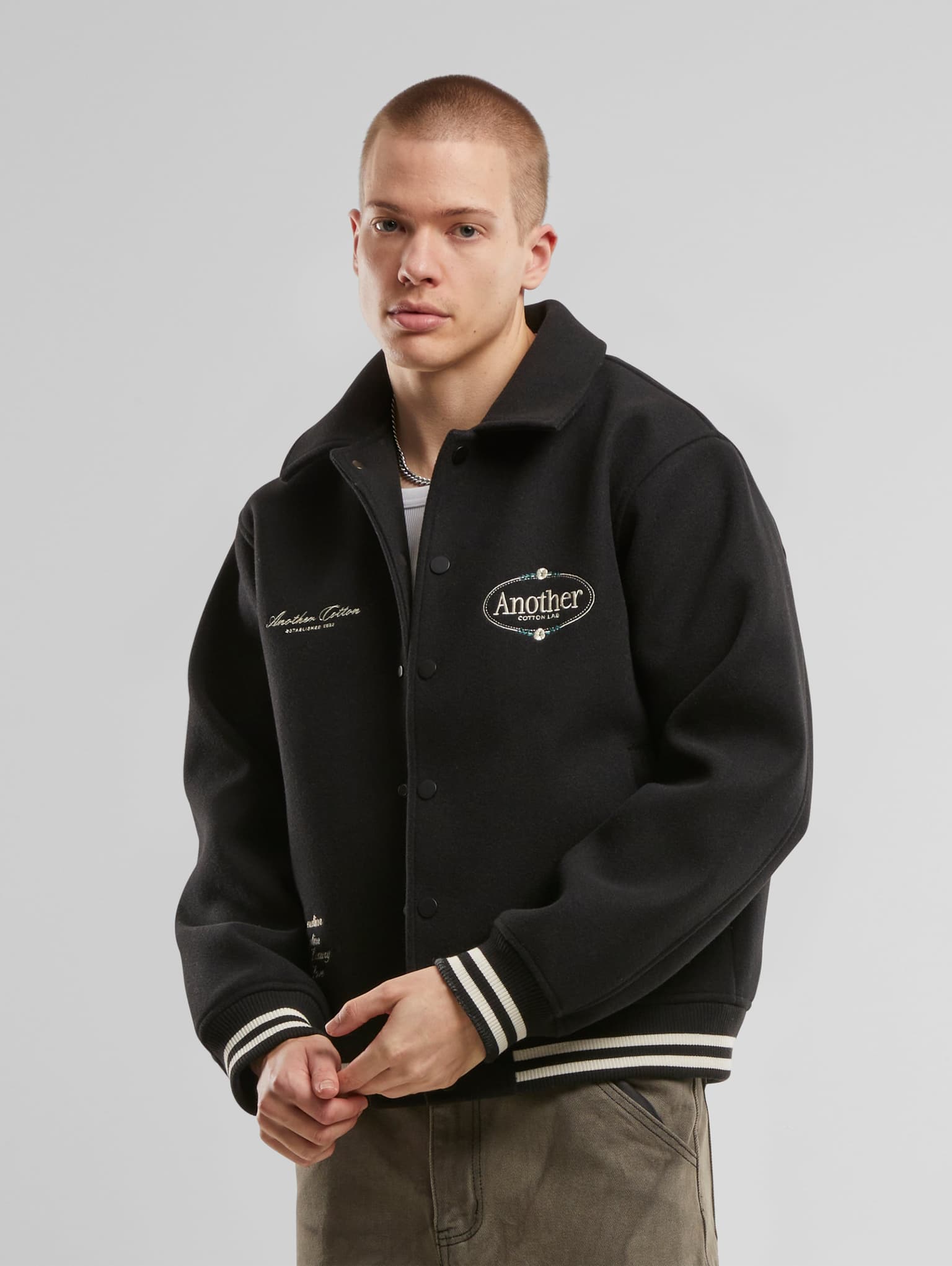 Another Cotton Lab Chest Logo College Jacke