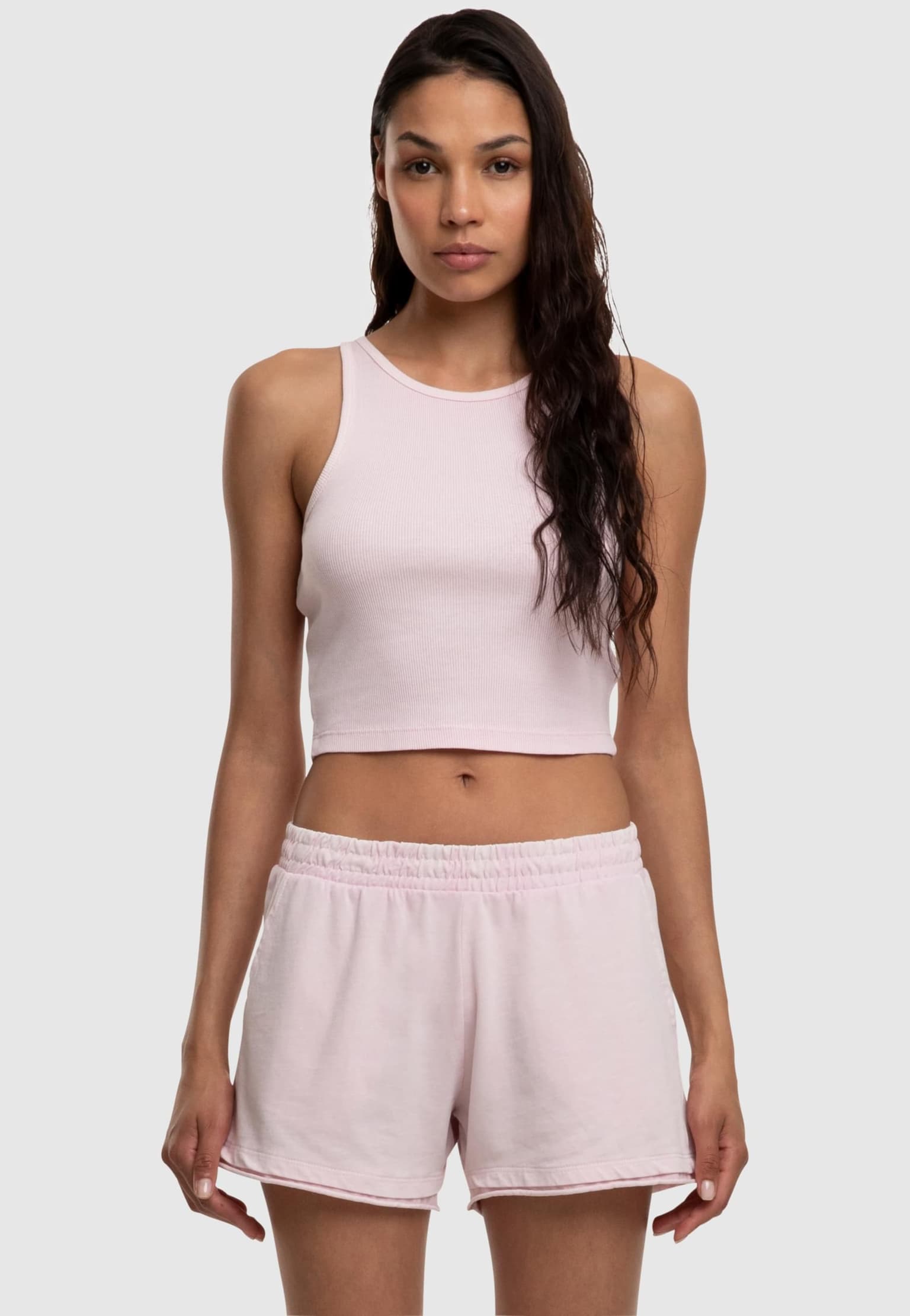 Urban Classics Ladies Washed Rib Jersey Cropped Top – Bild 3